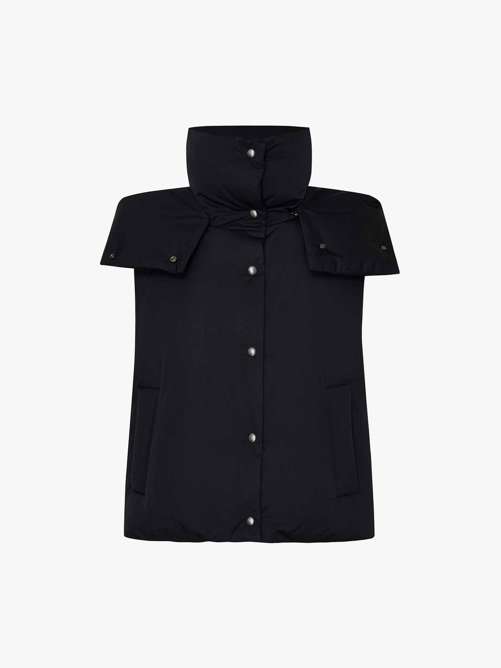 Sleeveless Hooded Down Jacket