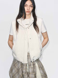 Sleeveless Cropped Down Jacket