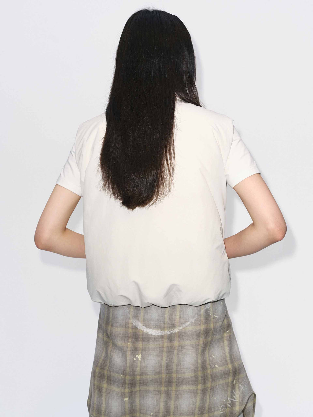 Sleeveless Cropped Down Jacket