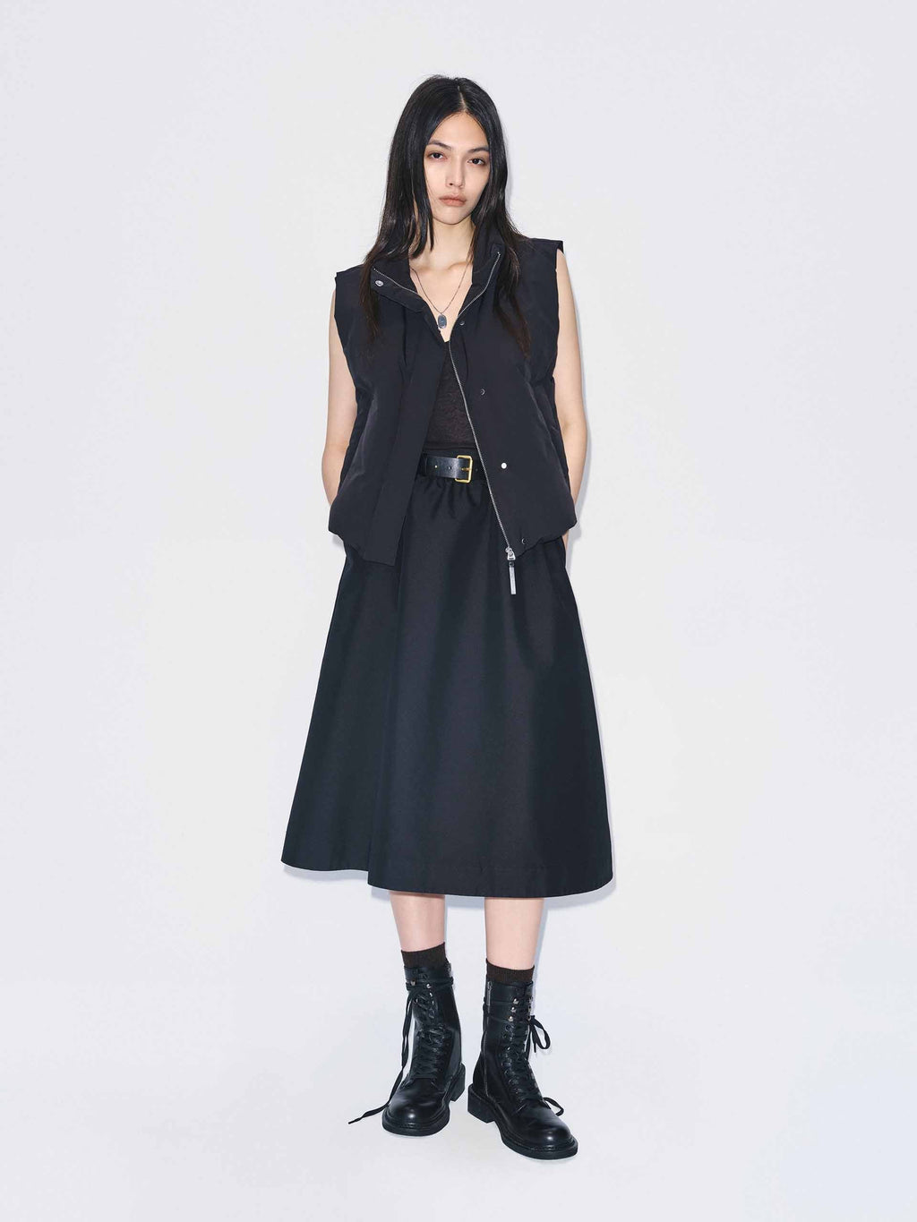 Sleeveless Cropped Down Jacket
