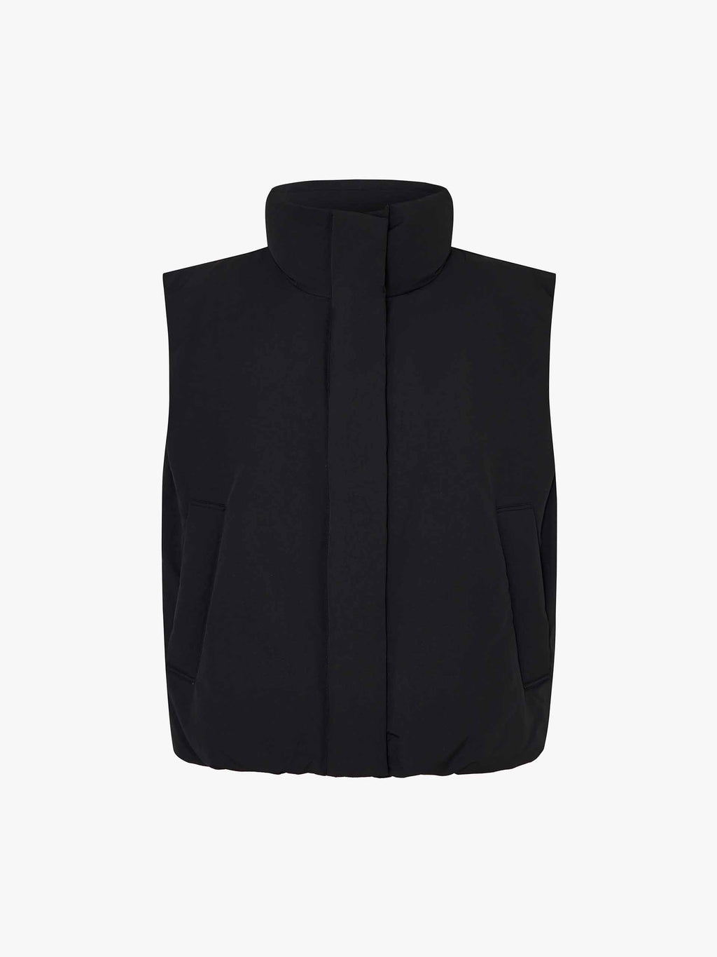 Sleeveless Cropped Down Jacket