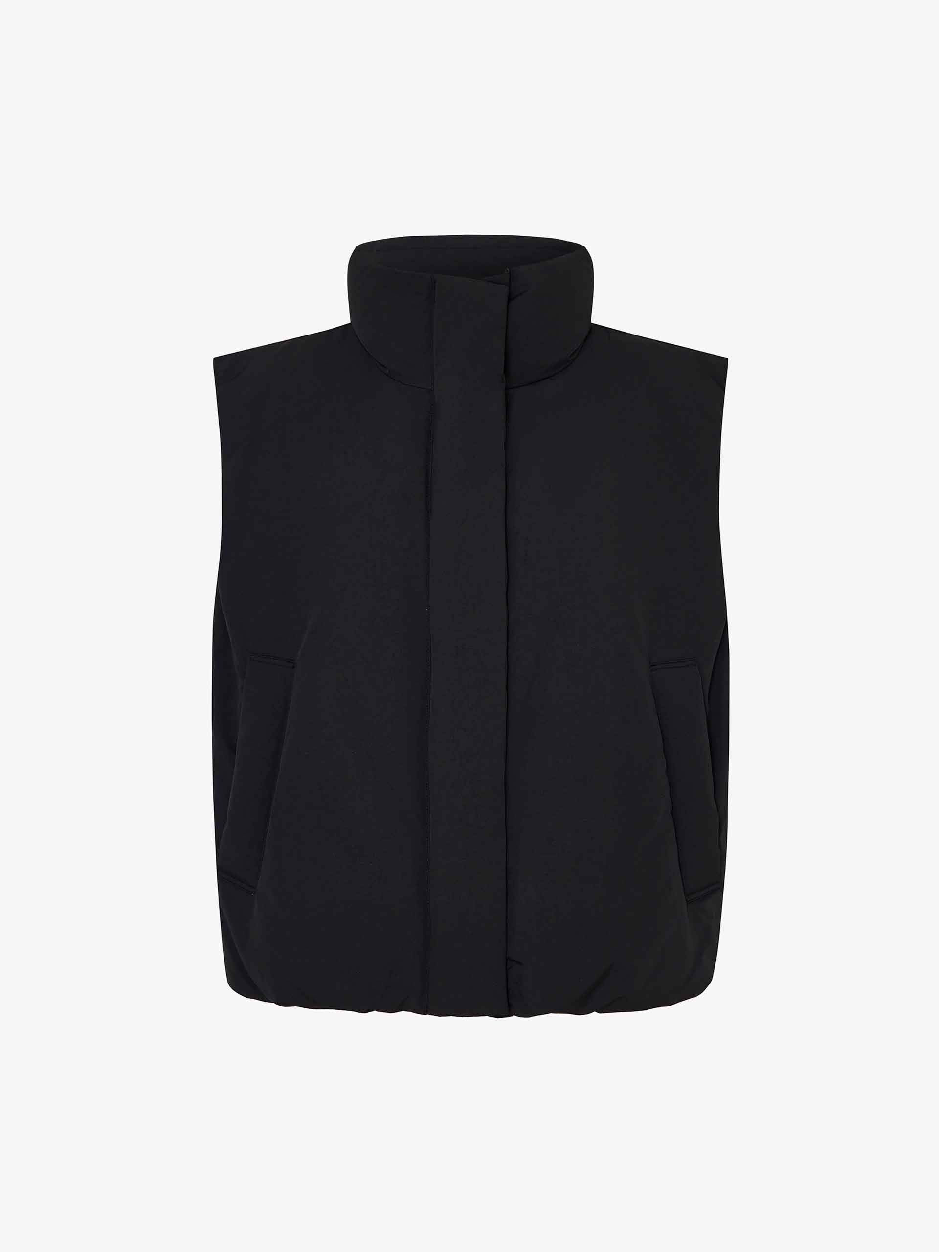 Sleeveless Cropped Down Jacket