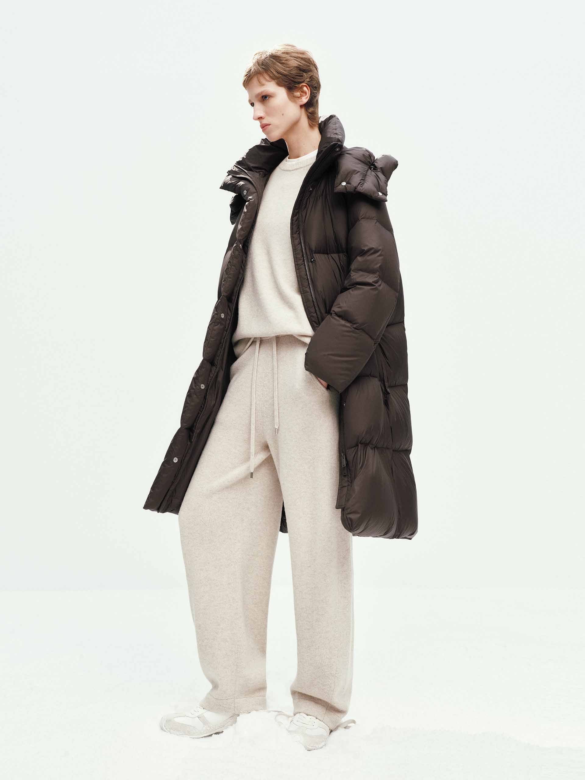 Hooded Long Down Jacket