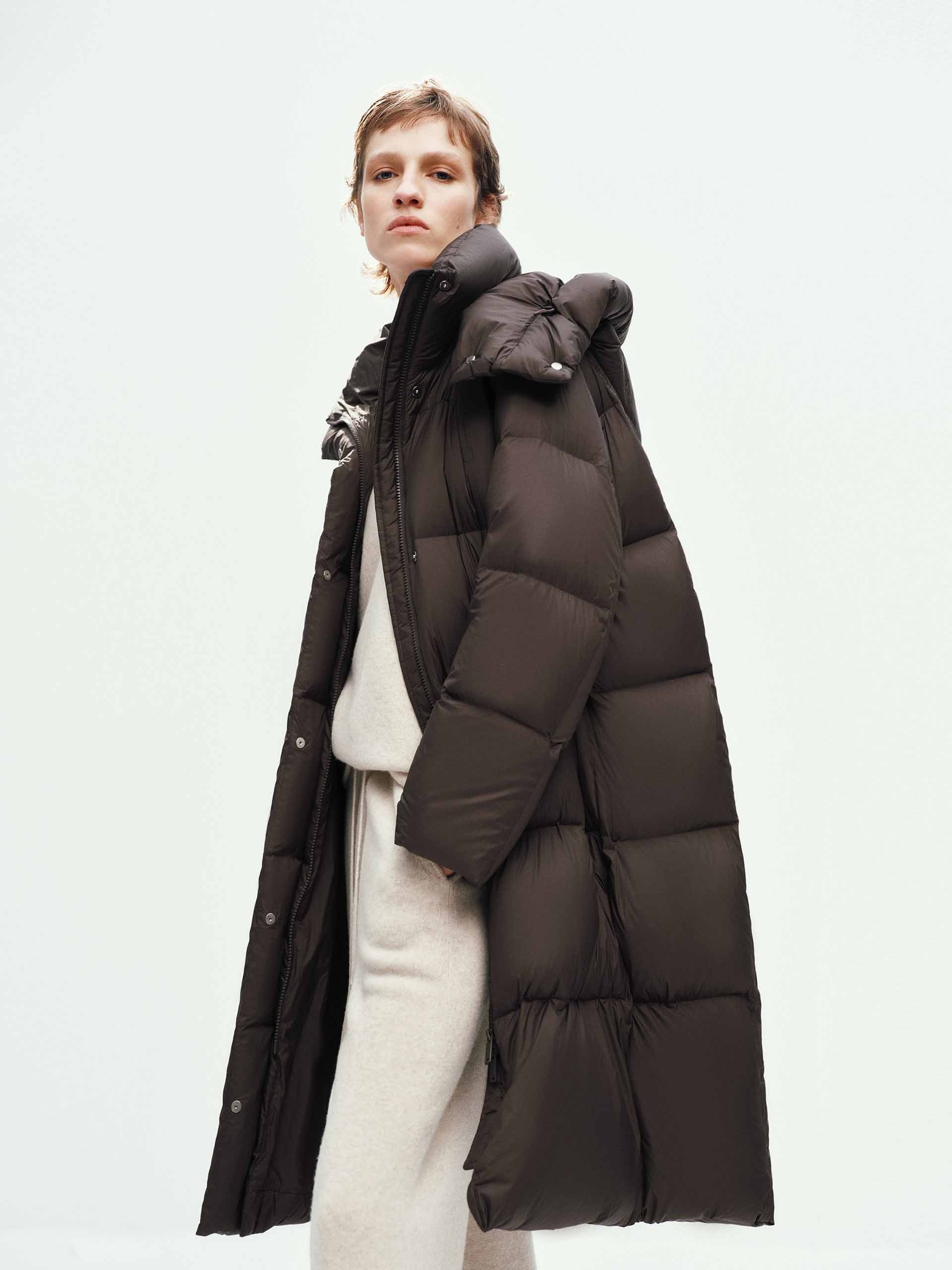 Hooded Long Down Jacket