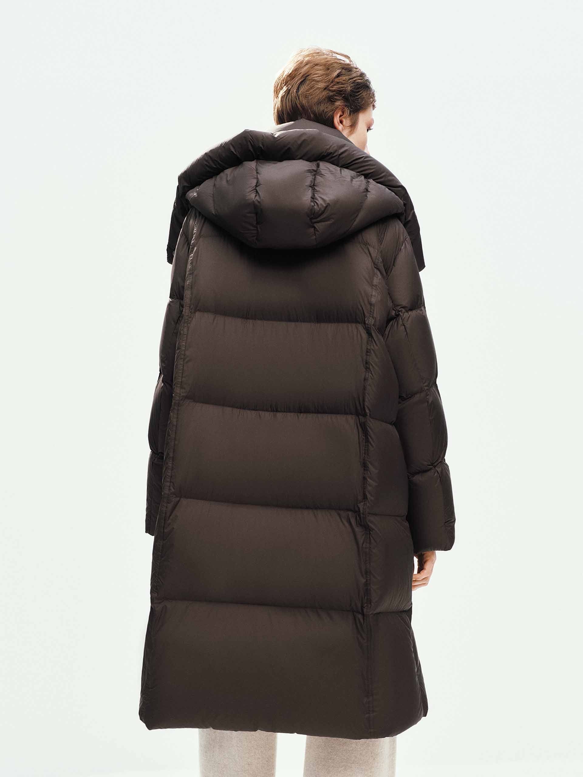 Hooded Long Down Jacket