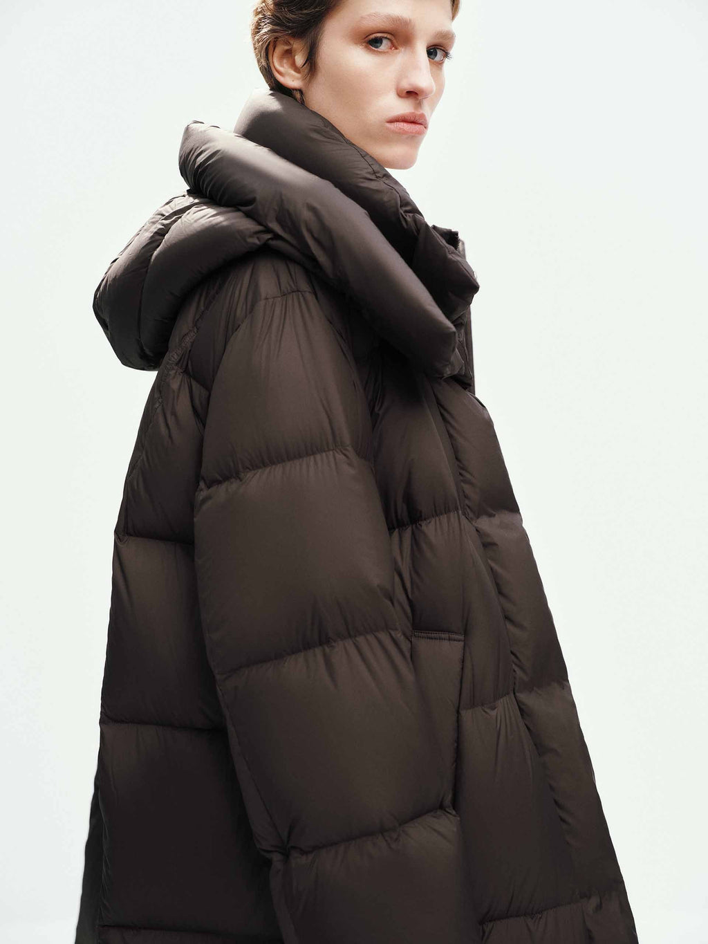 Hooded Long Down Jacket
