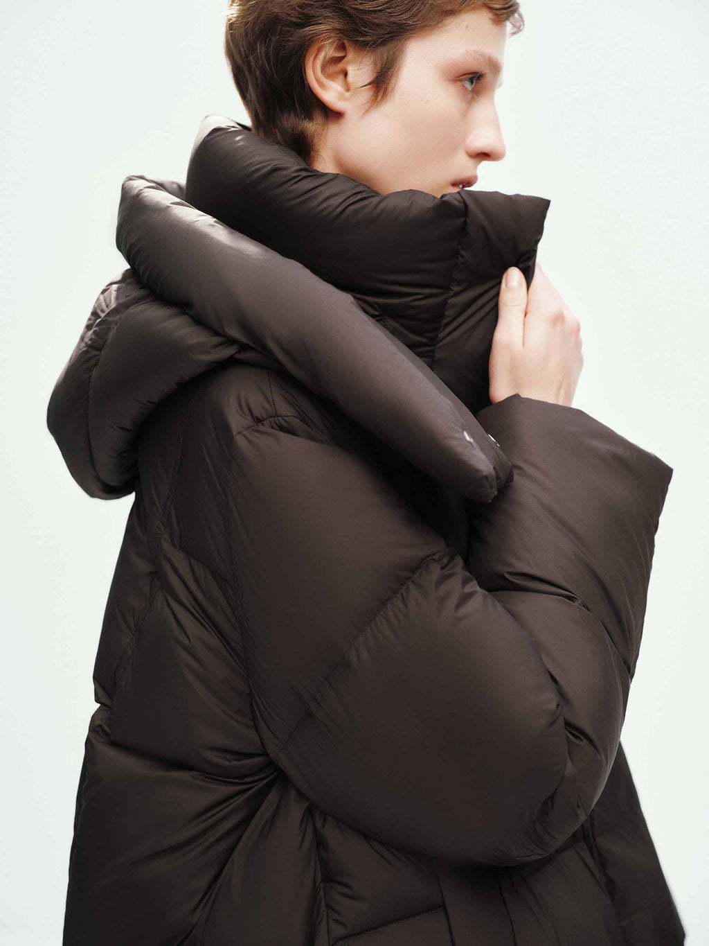Hooded Long Down Jacket