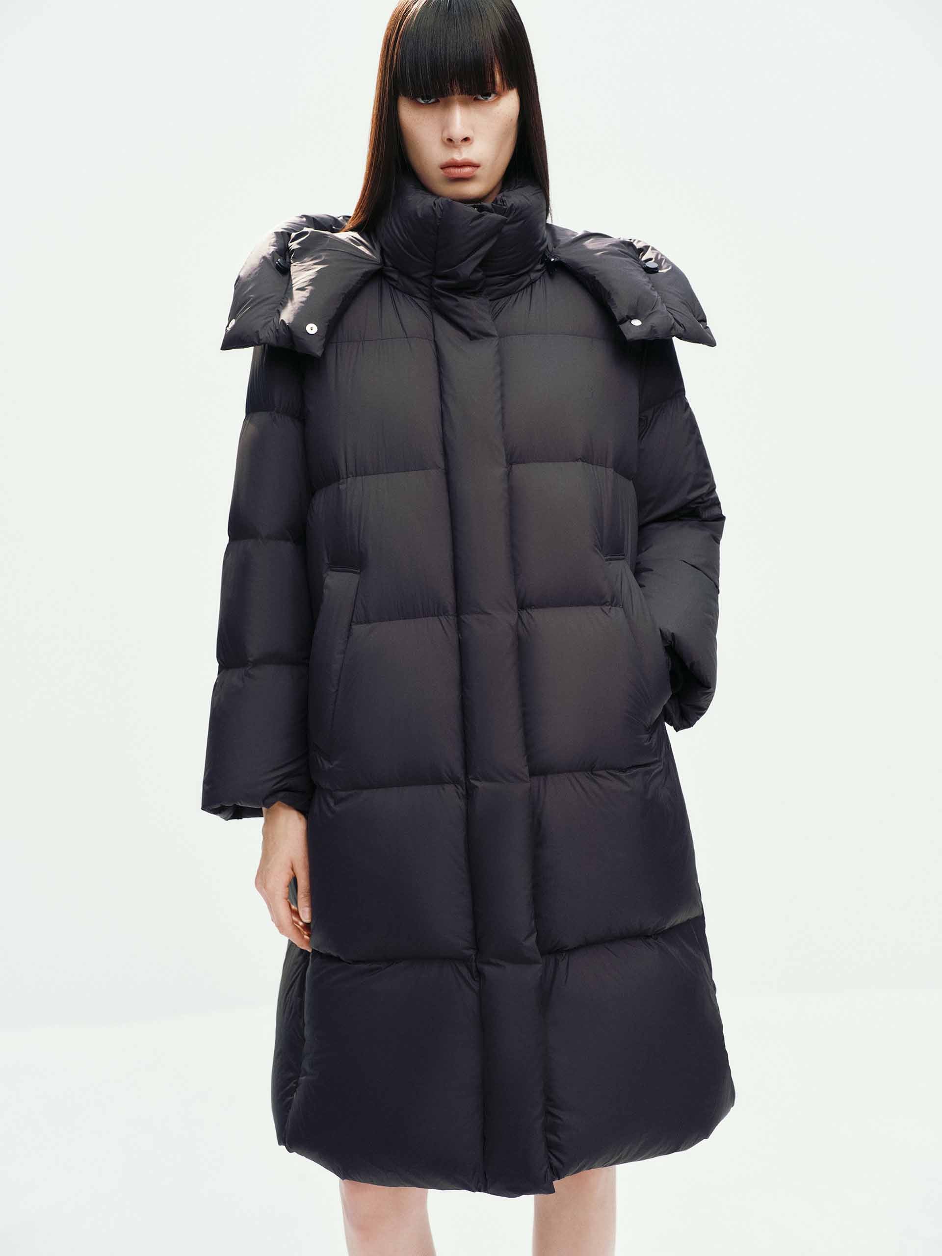 Hooded Long Down Jacket