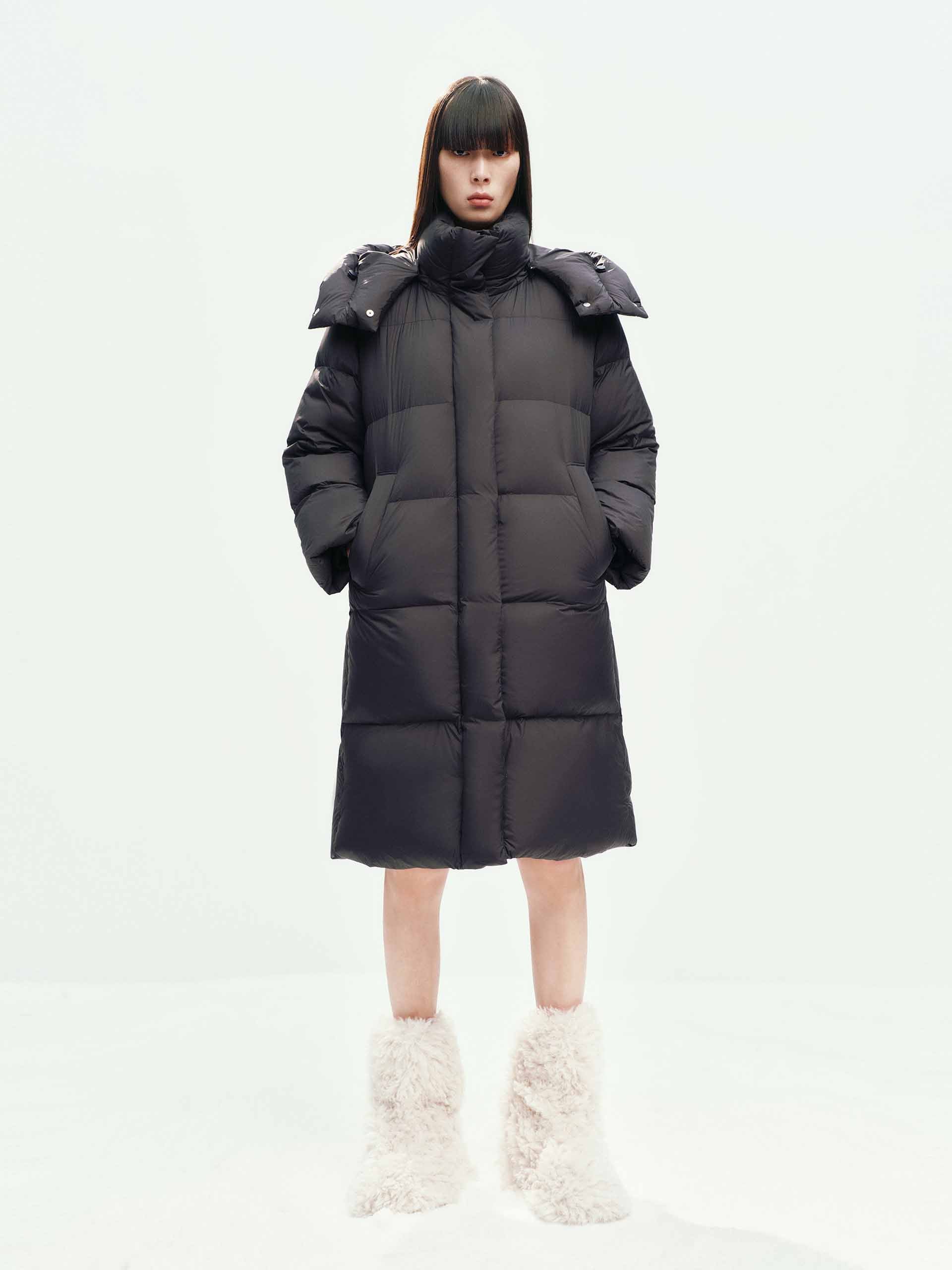 Hooded Long Down Jacket