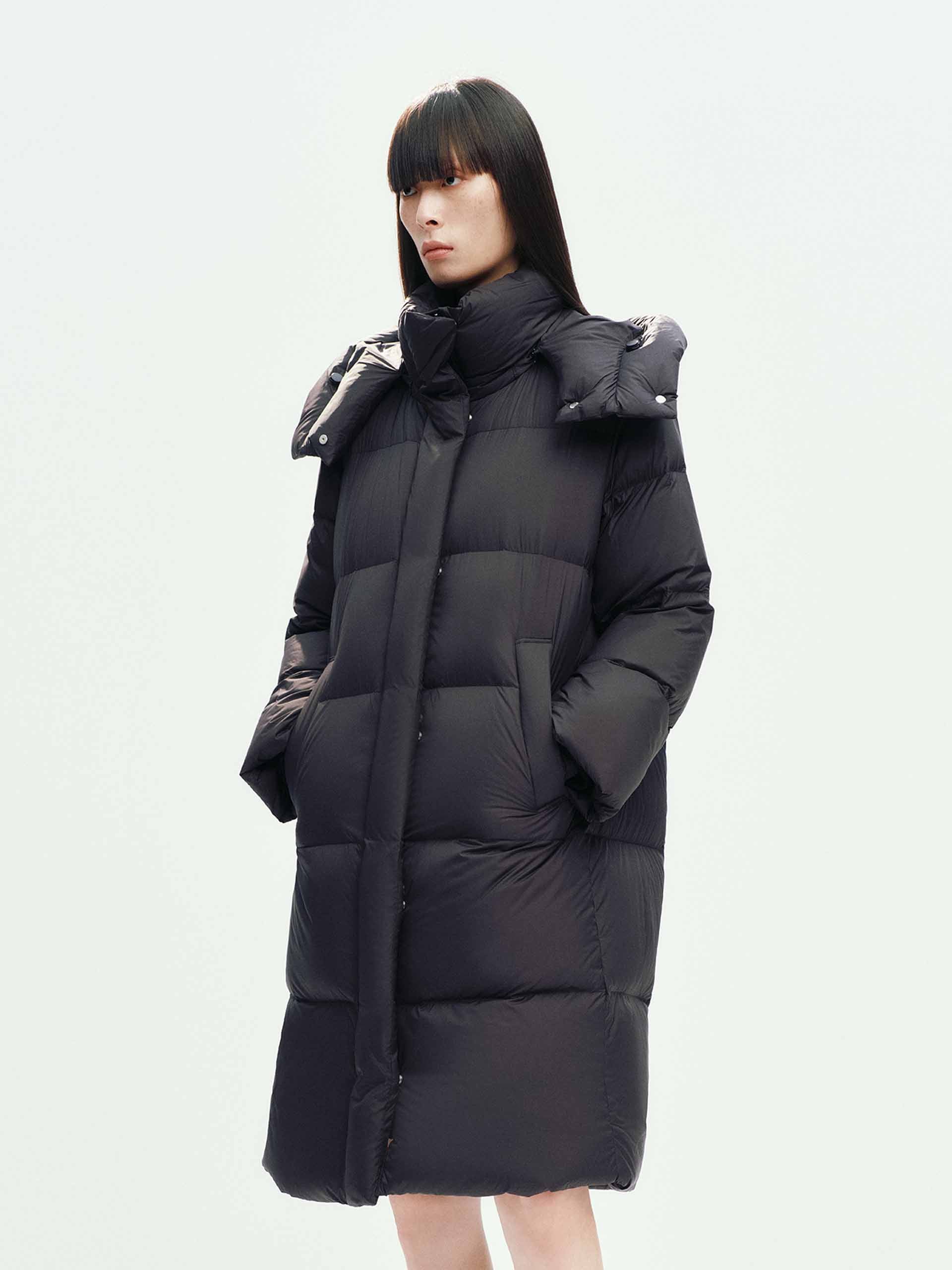 Hooded Long Down Jacket