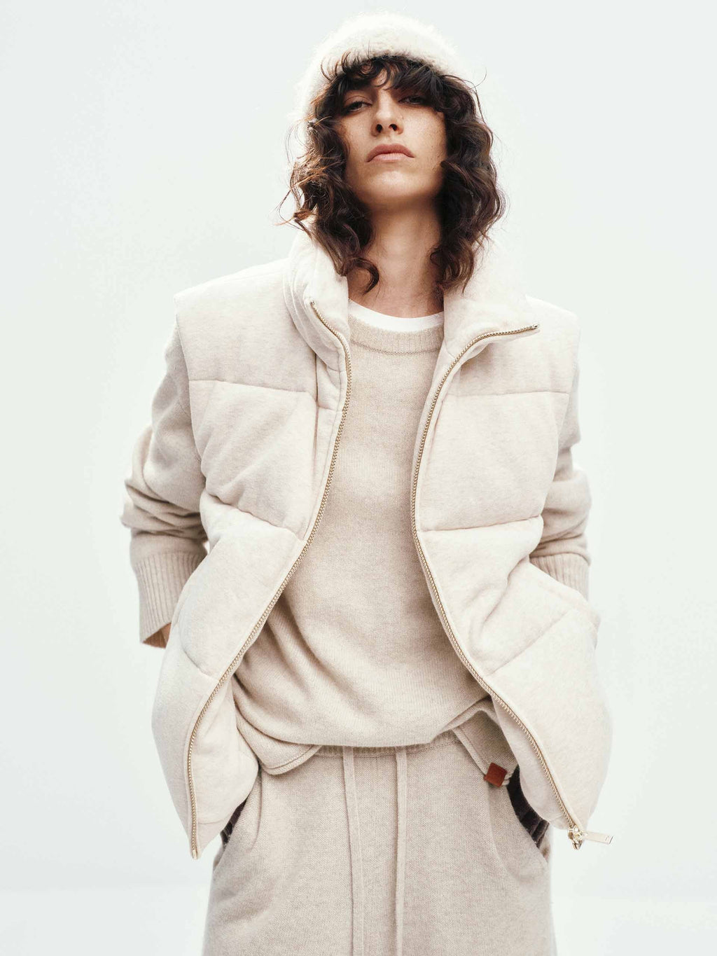 Cotton Sleeveless Down Jacket