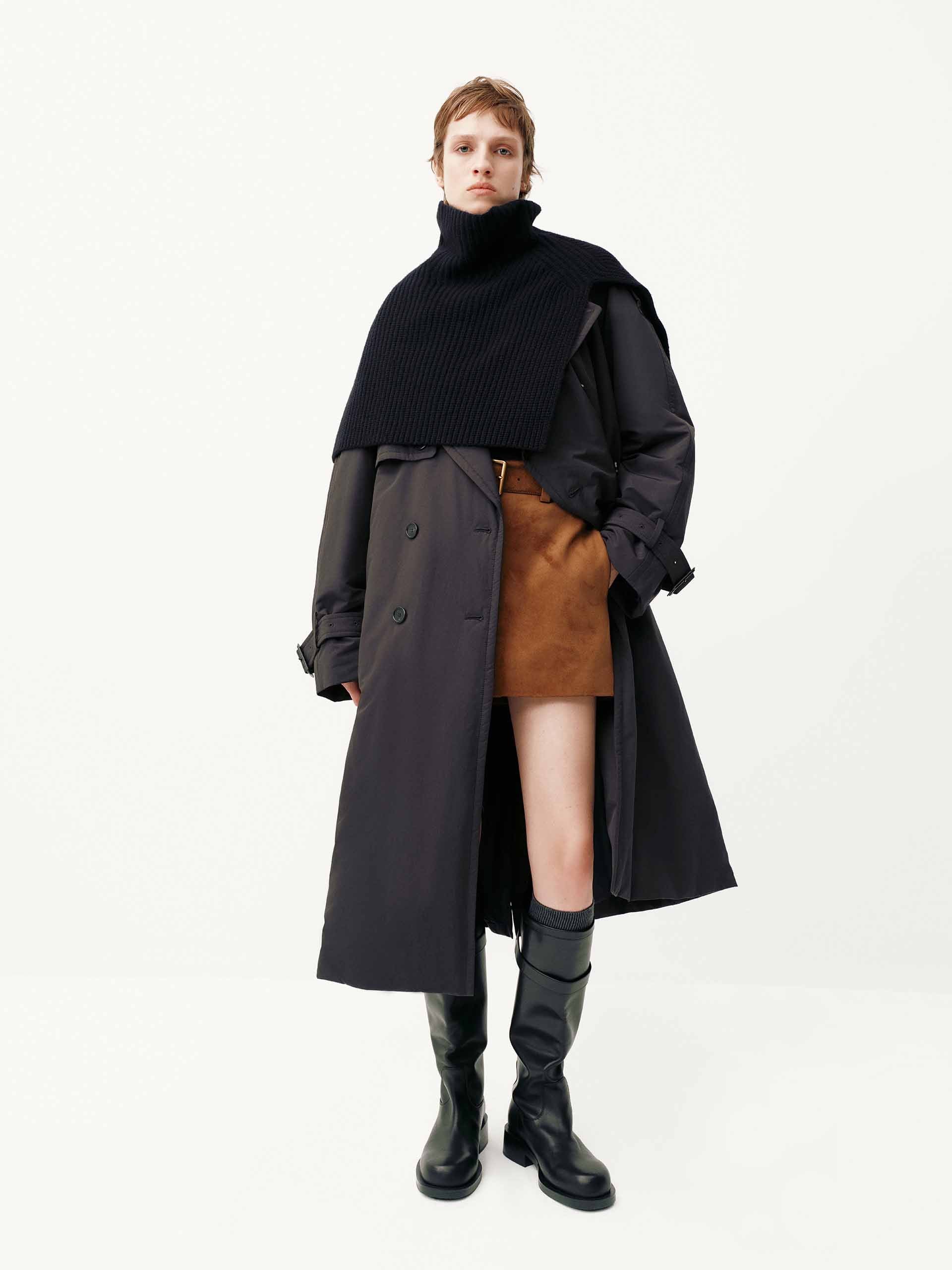 Include Scarf Long Down Jacket