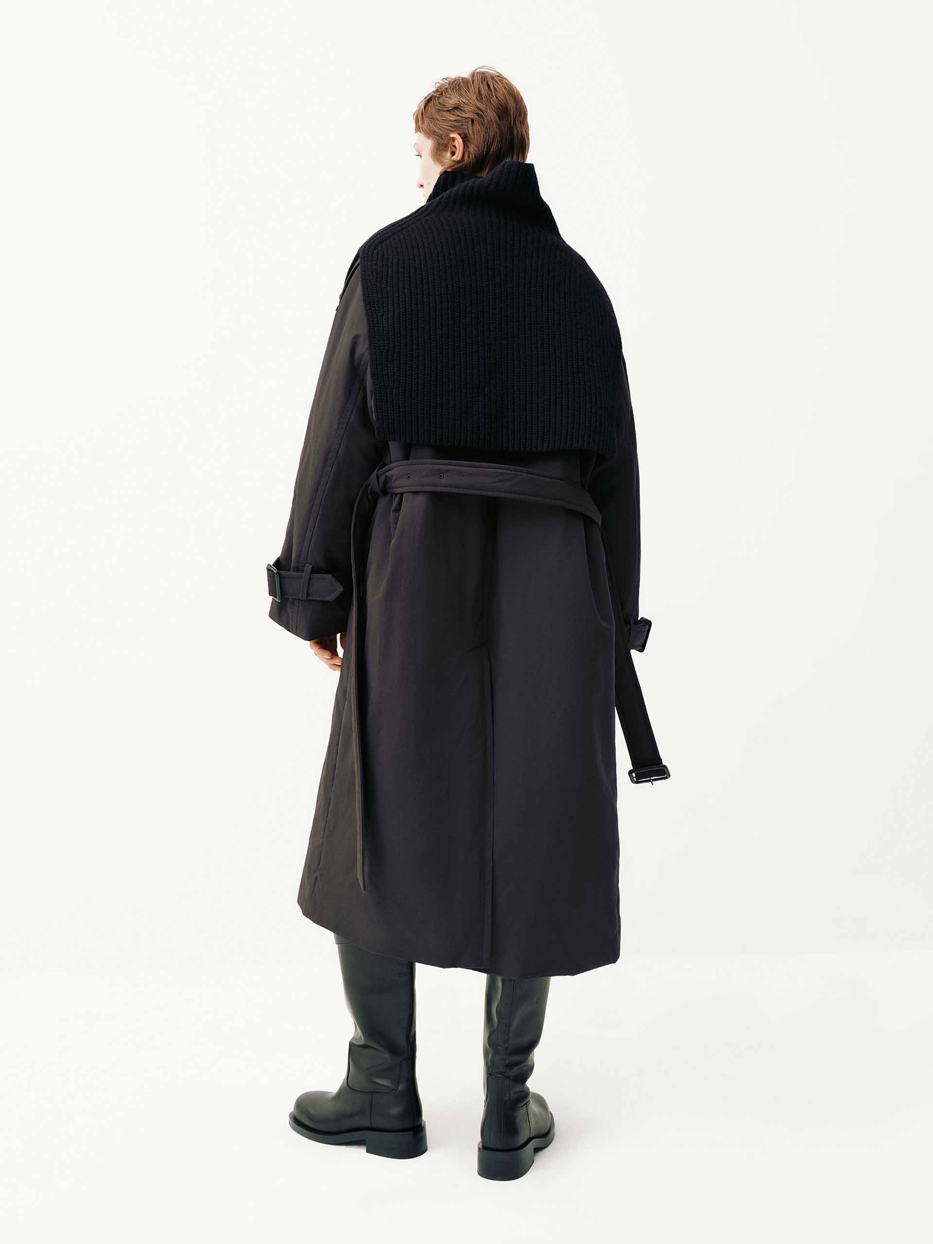 Include Scarf Long Down Jacket