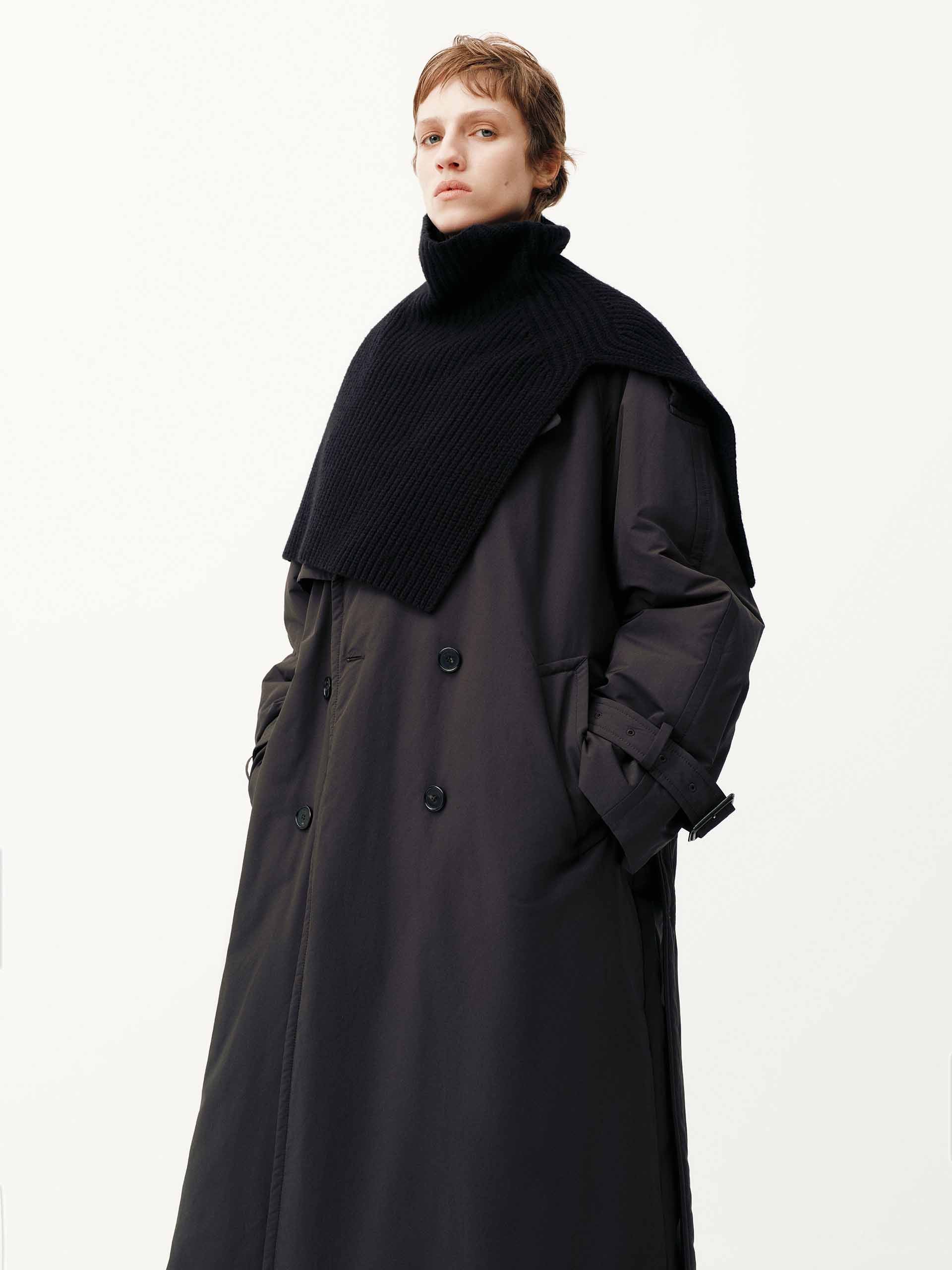 Include Scarf Long Down Jacket