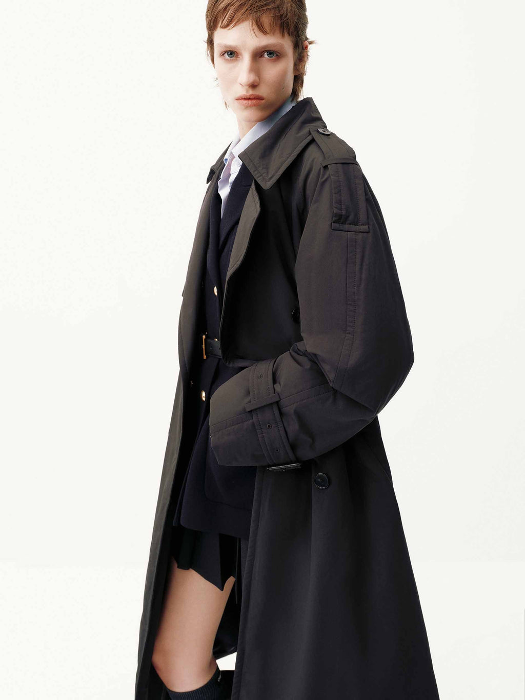Include Scarf Long Down Jacket