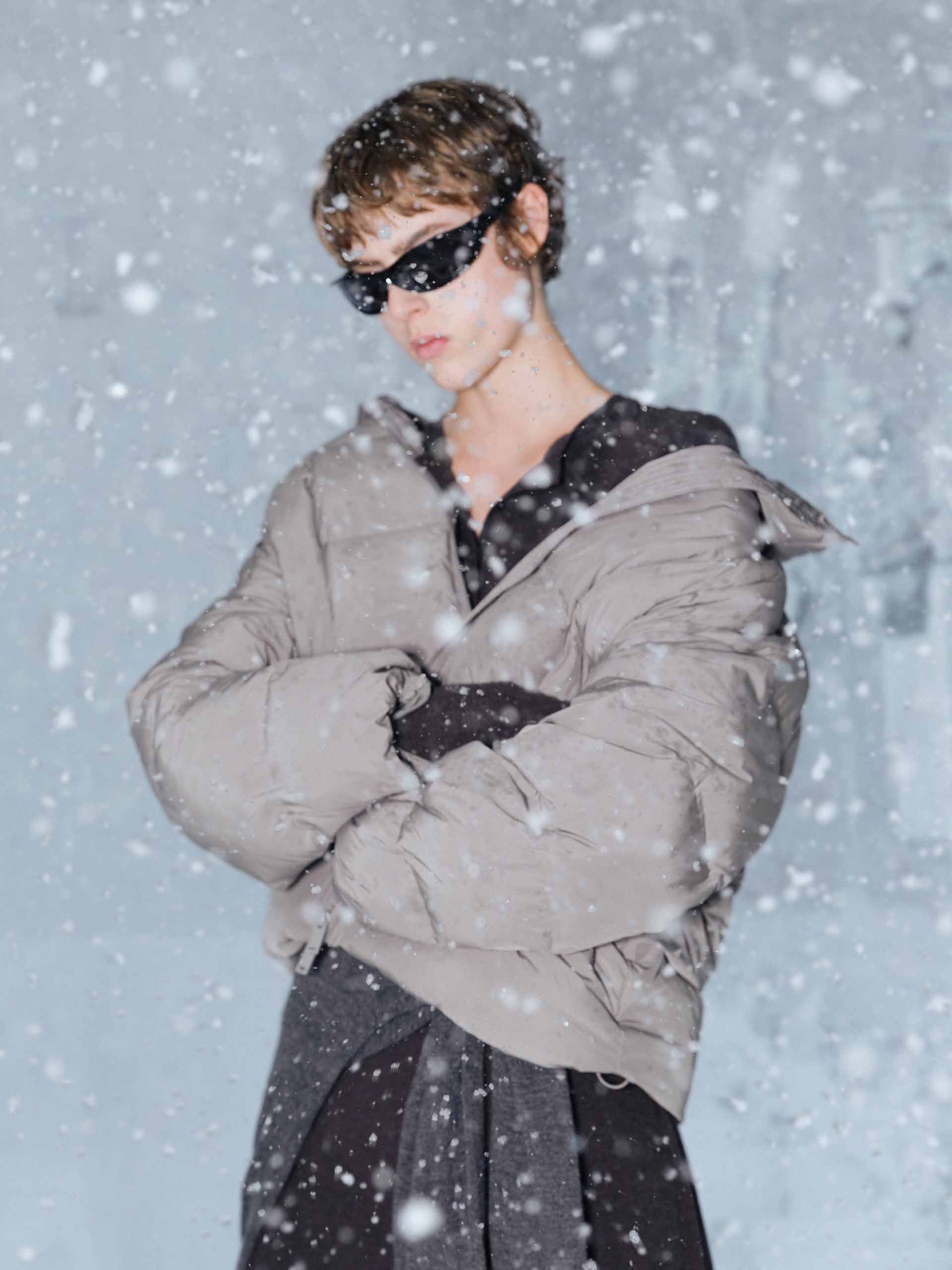 Two-way Zipper Down Jacket