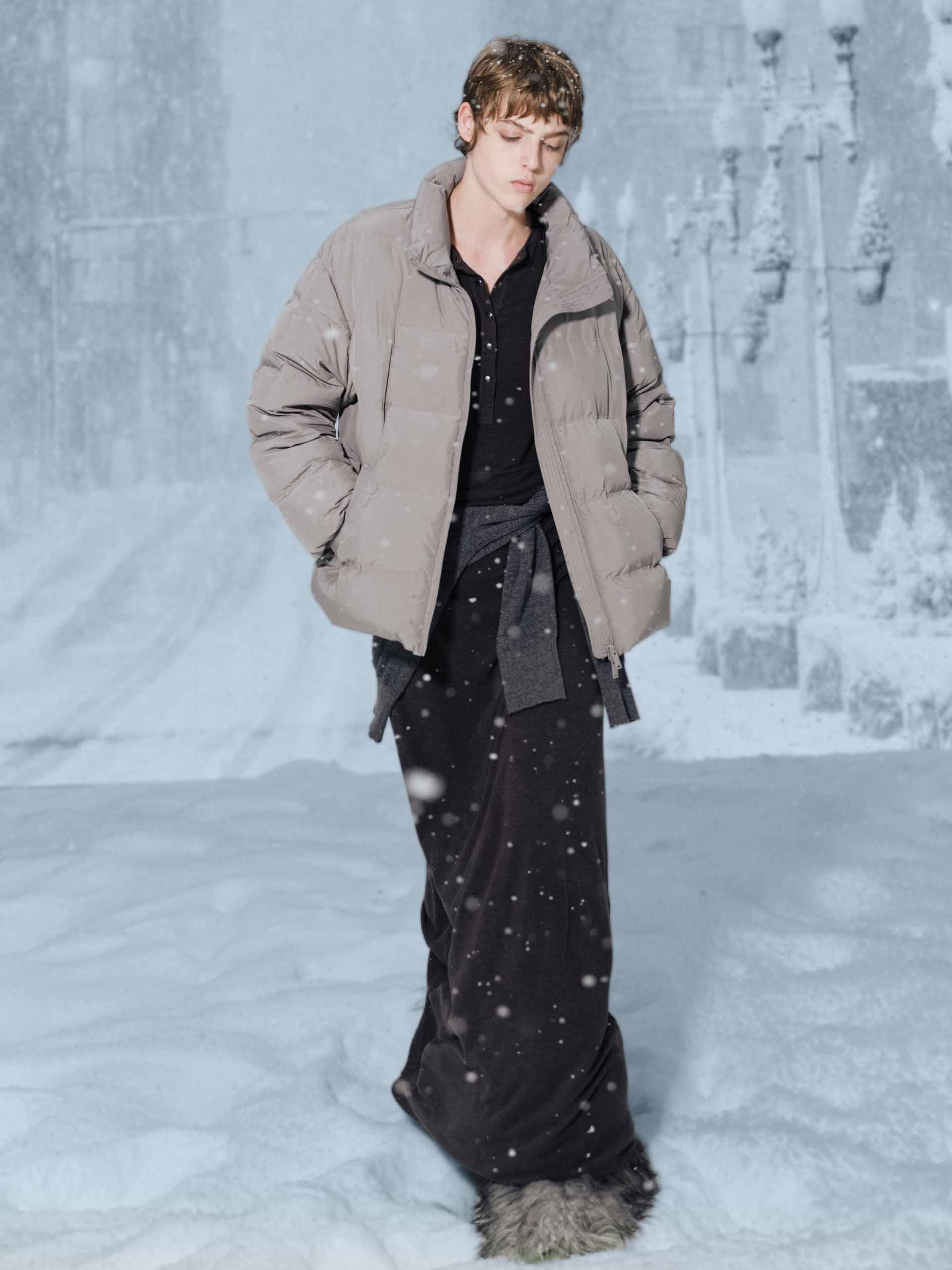 Two-way Zipper Down Jacket