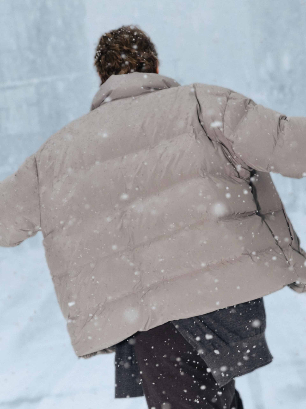 Two-way Zipper Down Jacket