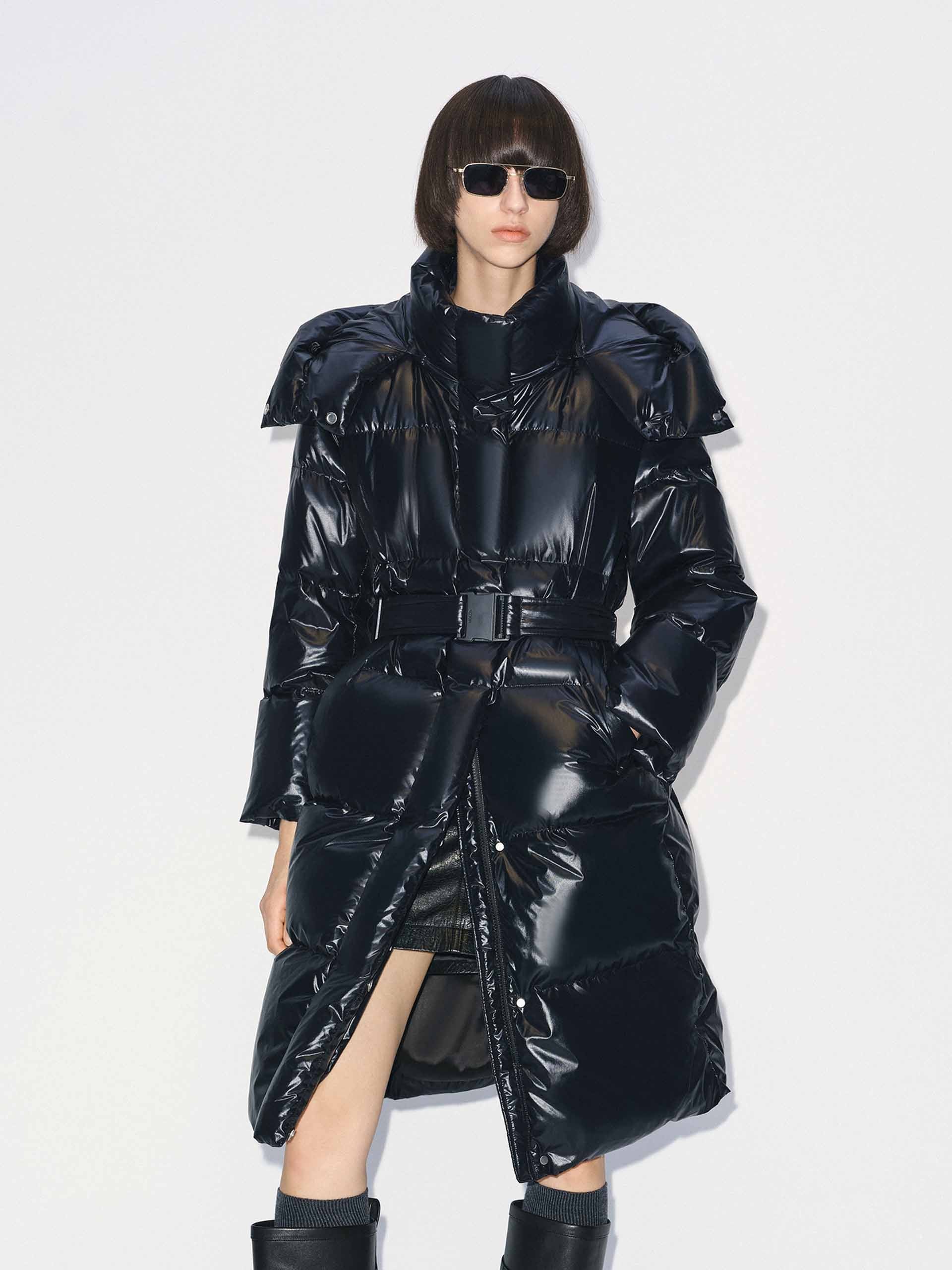 With Belt Long Down Jacket