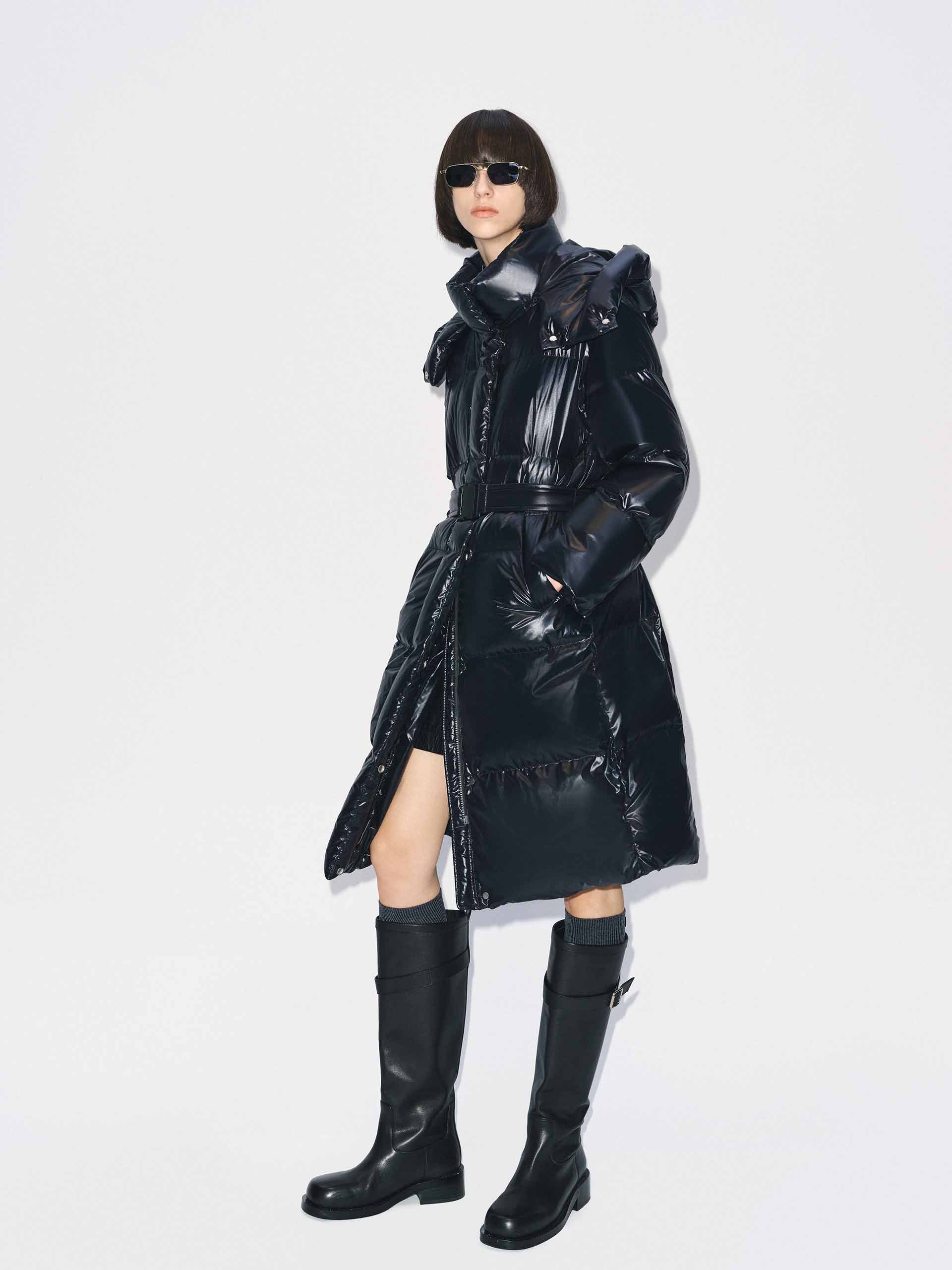 With Belt Long Down Jacket