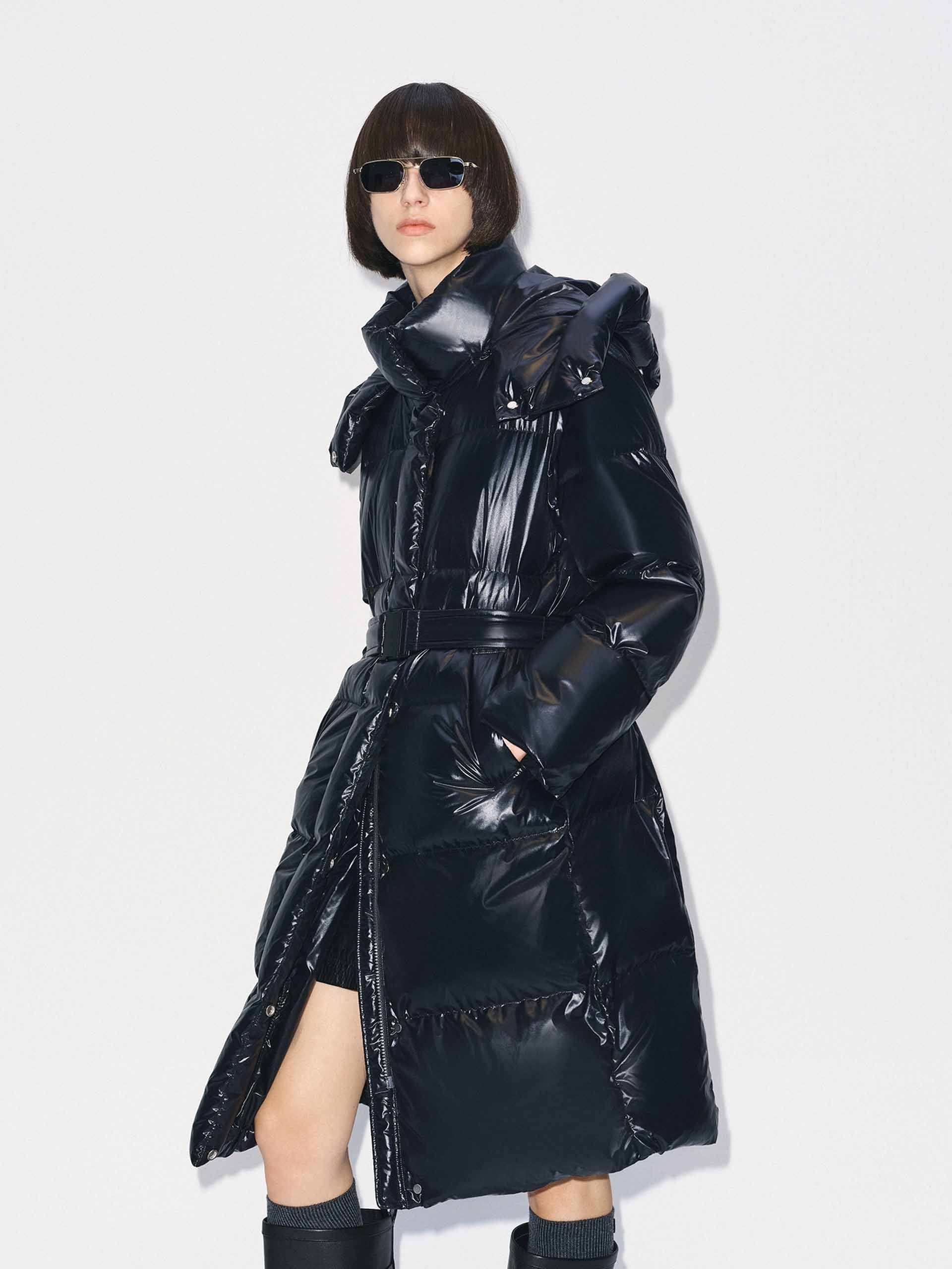 With Belt Long Down Jacket