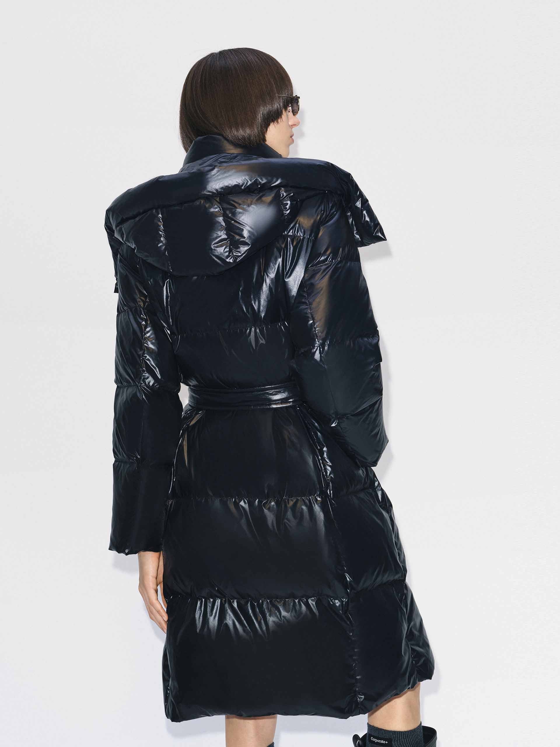 With Belt Long Down Jacket