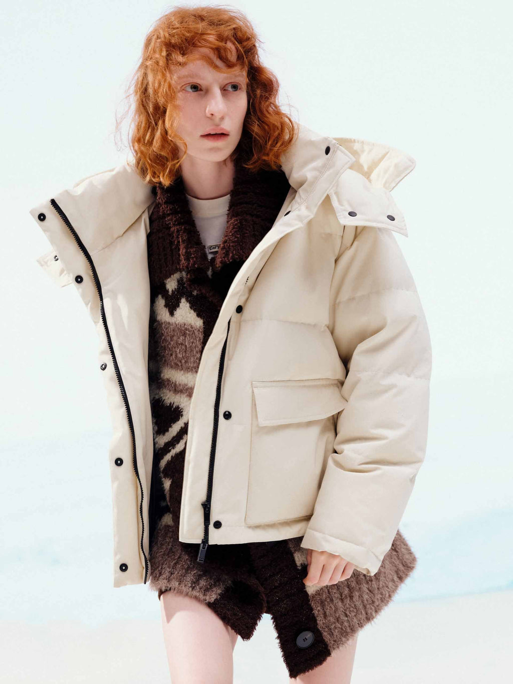 Retractable Hooded Down Jacket