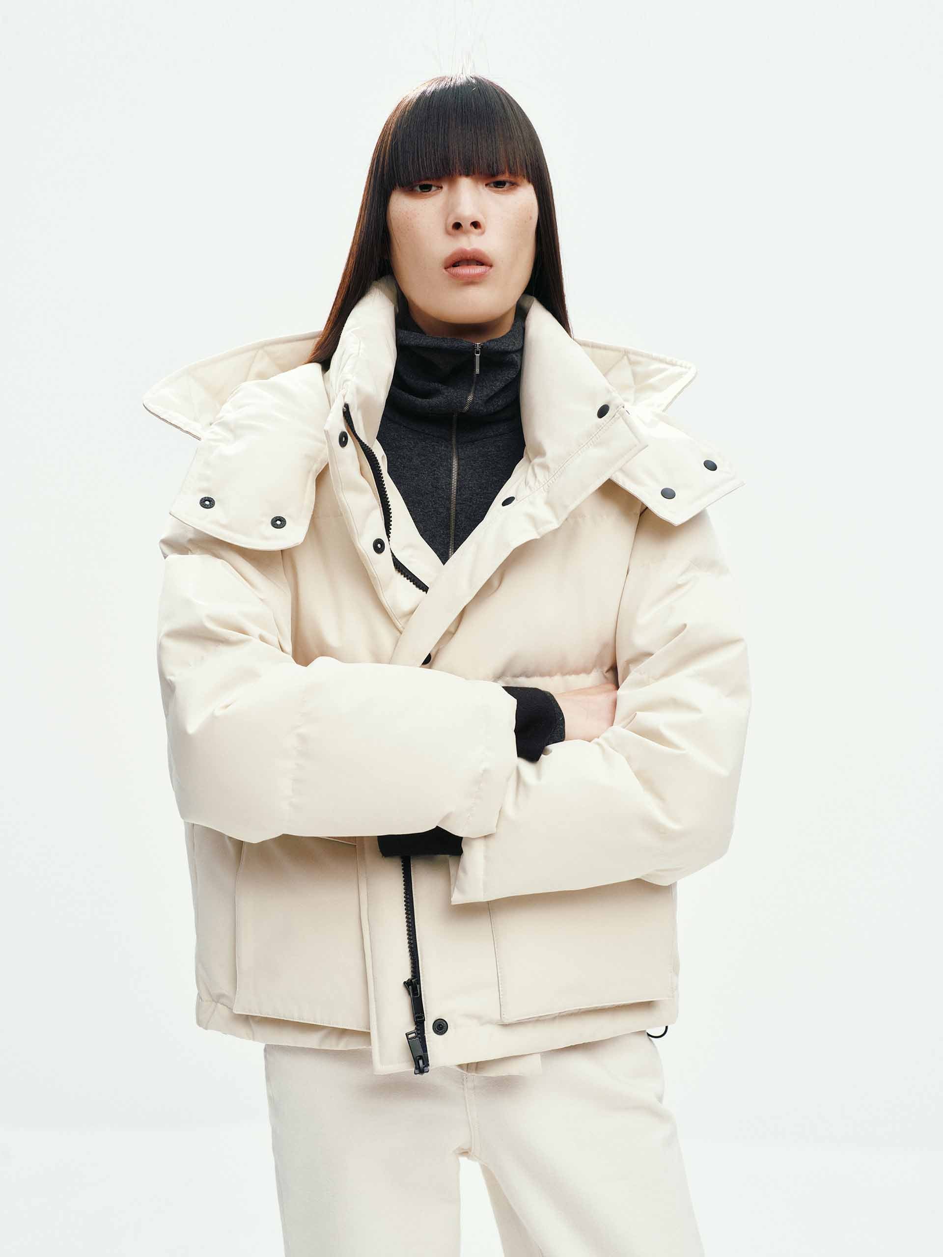 Retractable Hooded Down Jacket