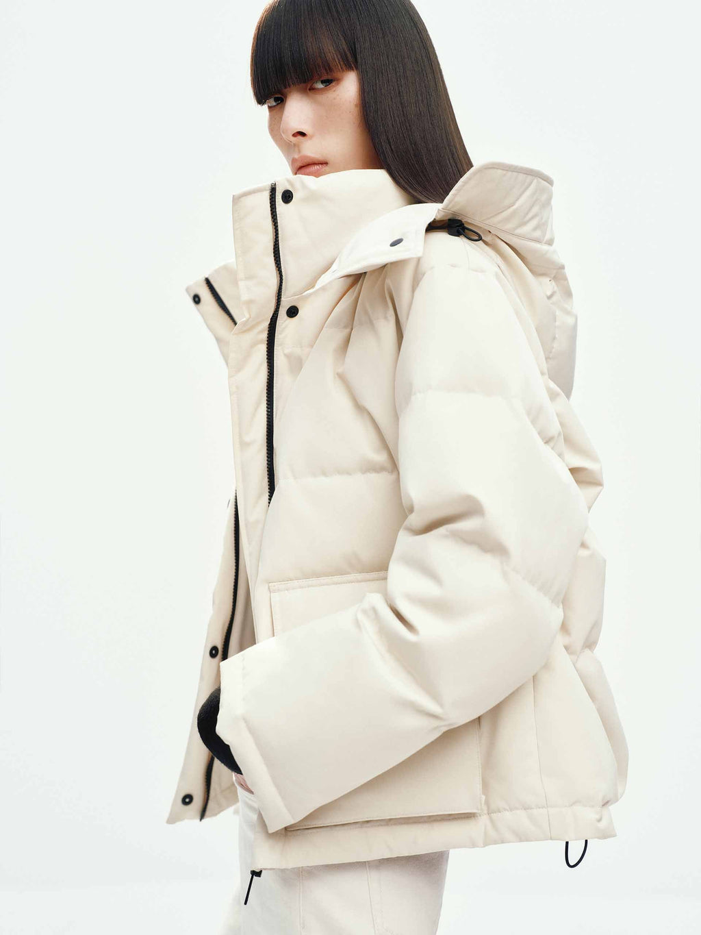 Retractable Hooded Down Jacket