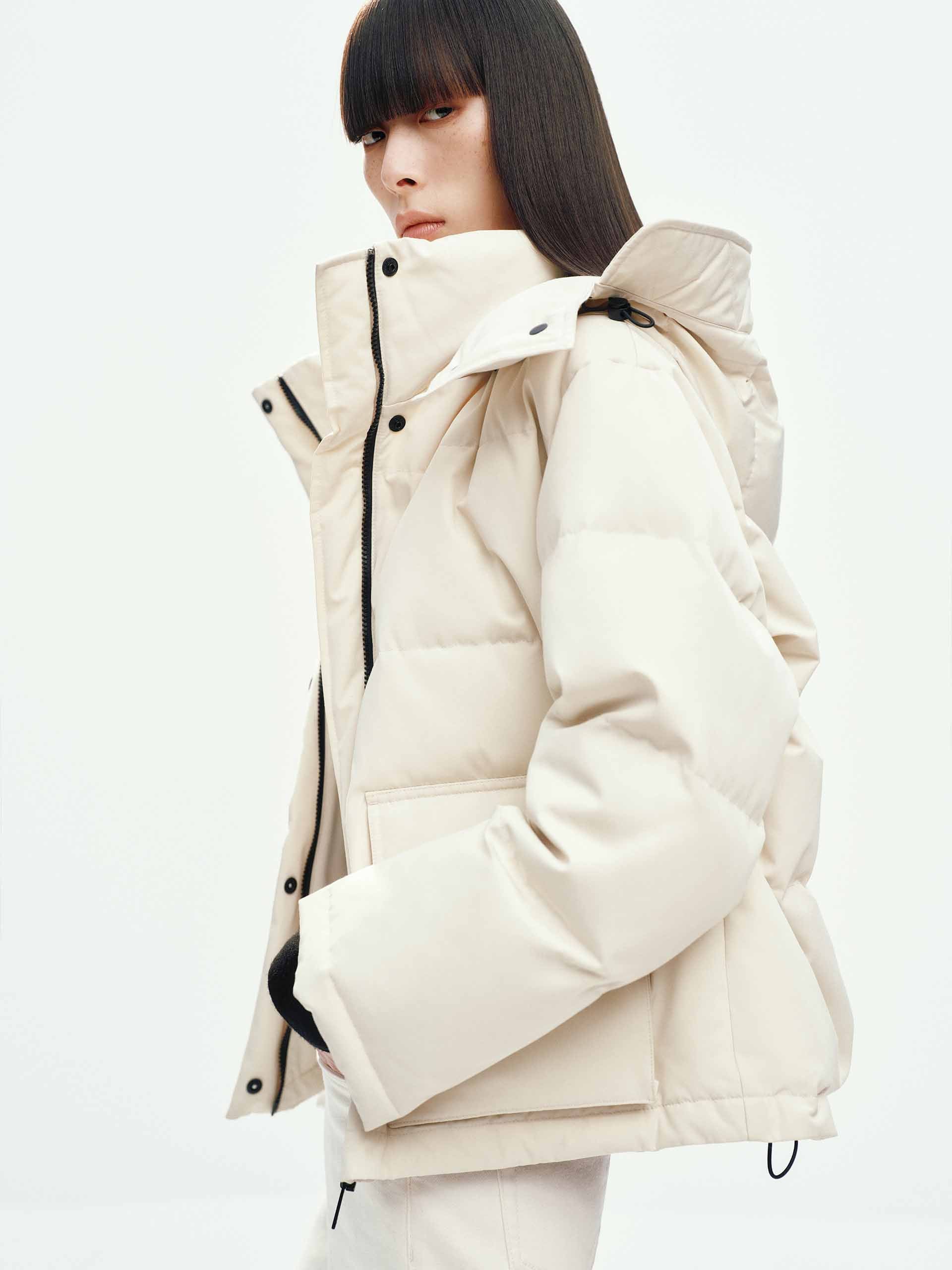 Retractable Hooded Down Jacket