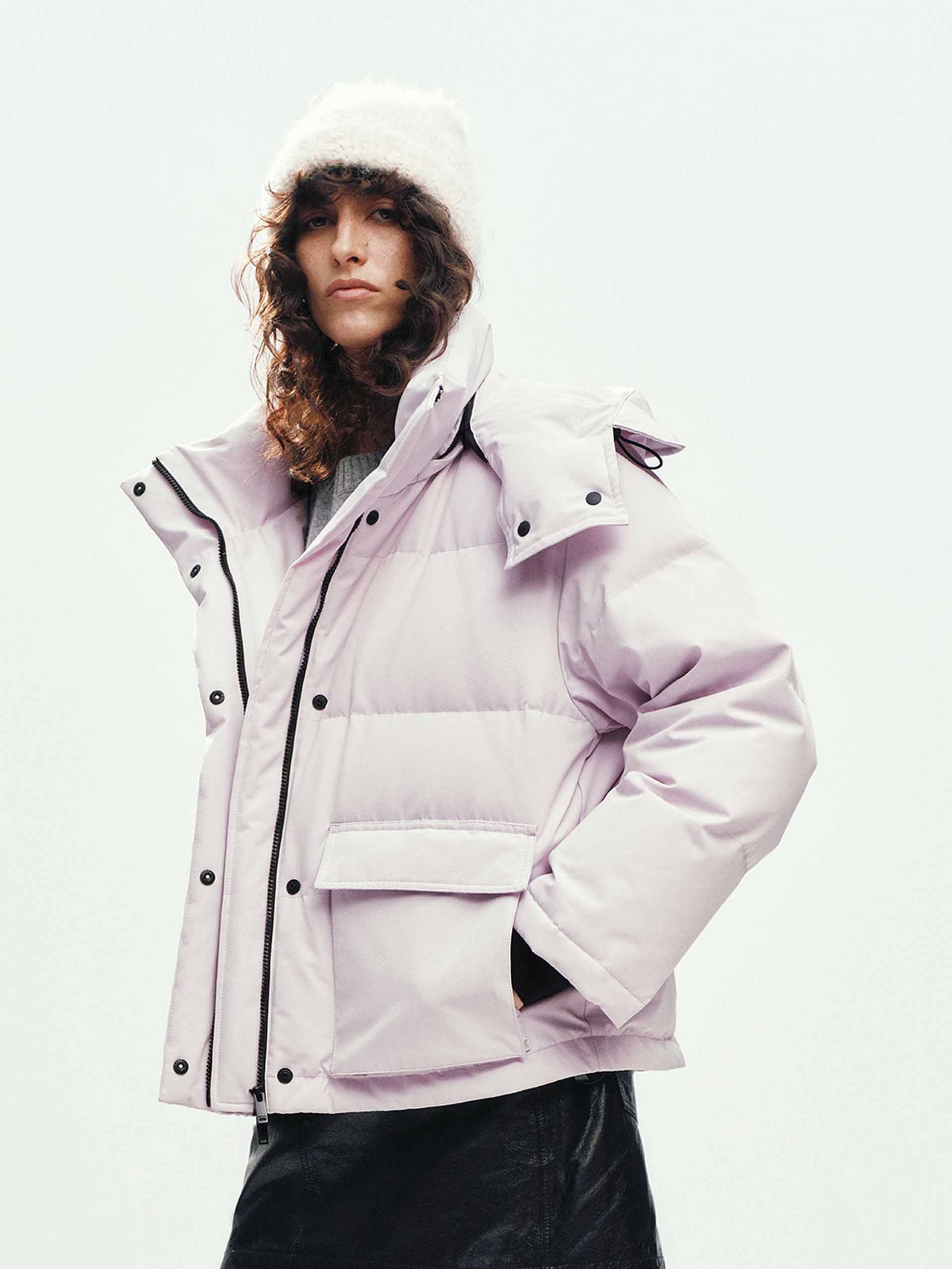 Retractable Hooded Down Jacket