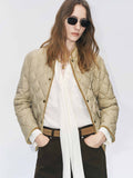 Quilted Mock Neck Down Jacket