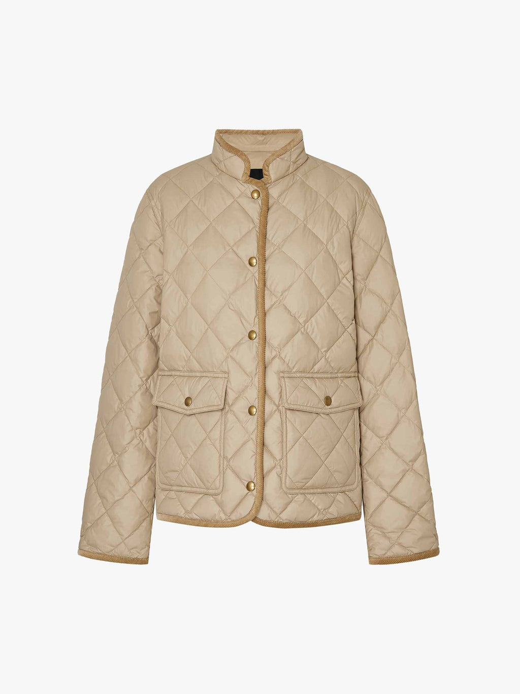 Quilted Mock Neck Down Jacket