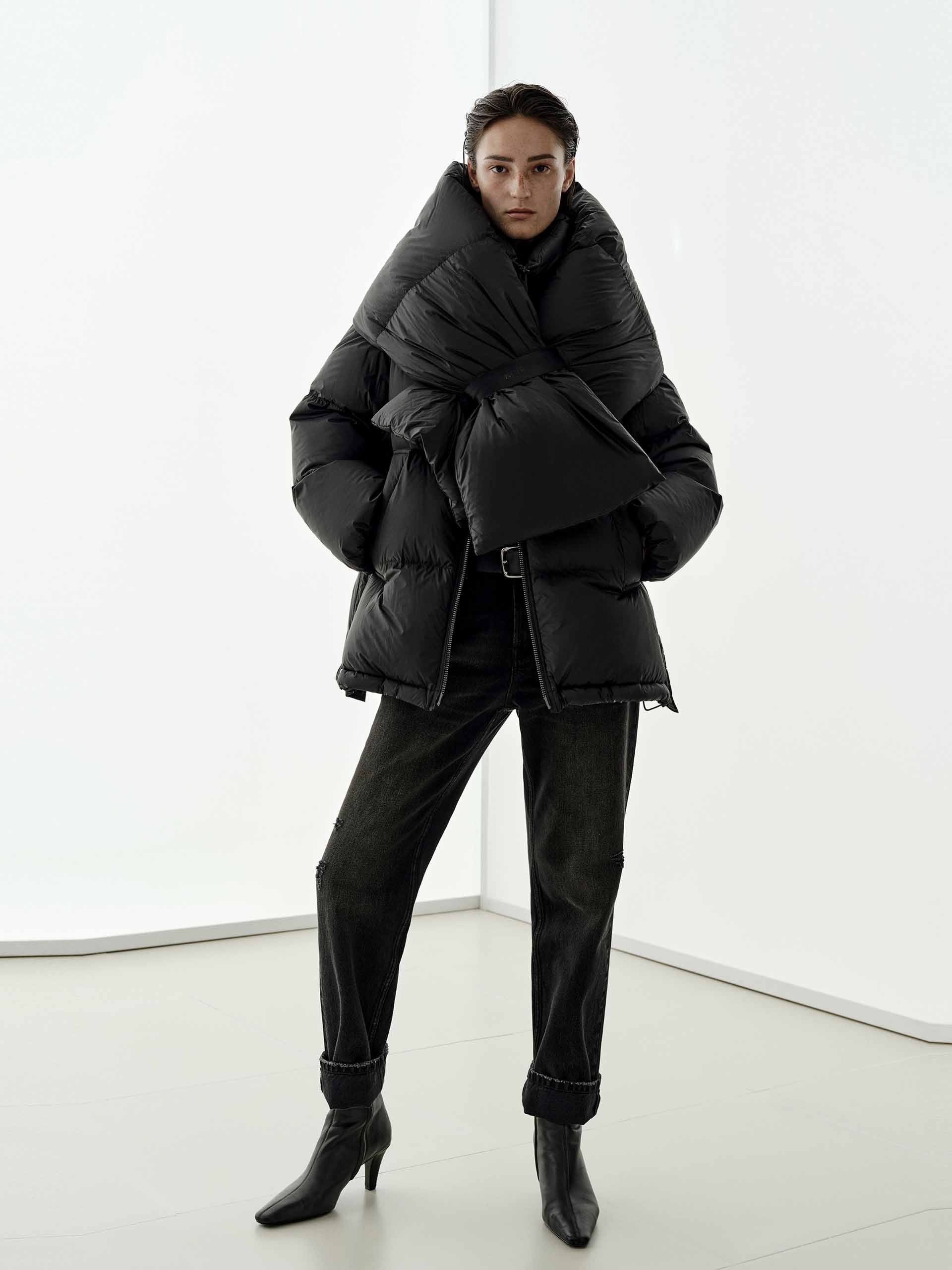 With Scraf Goose Down Jacket