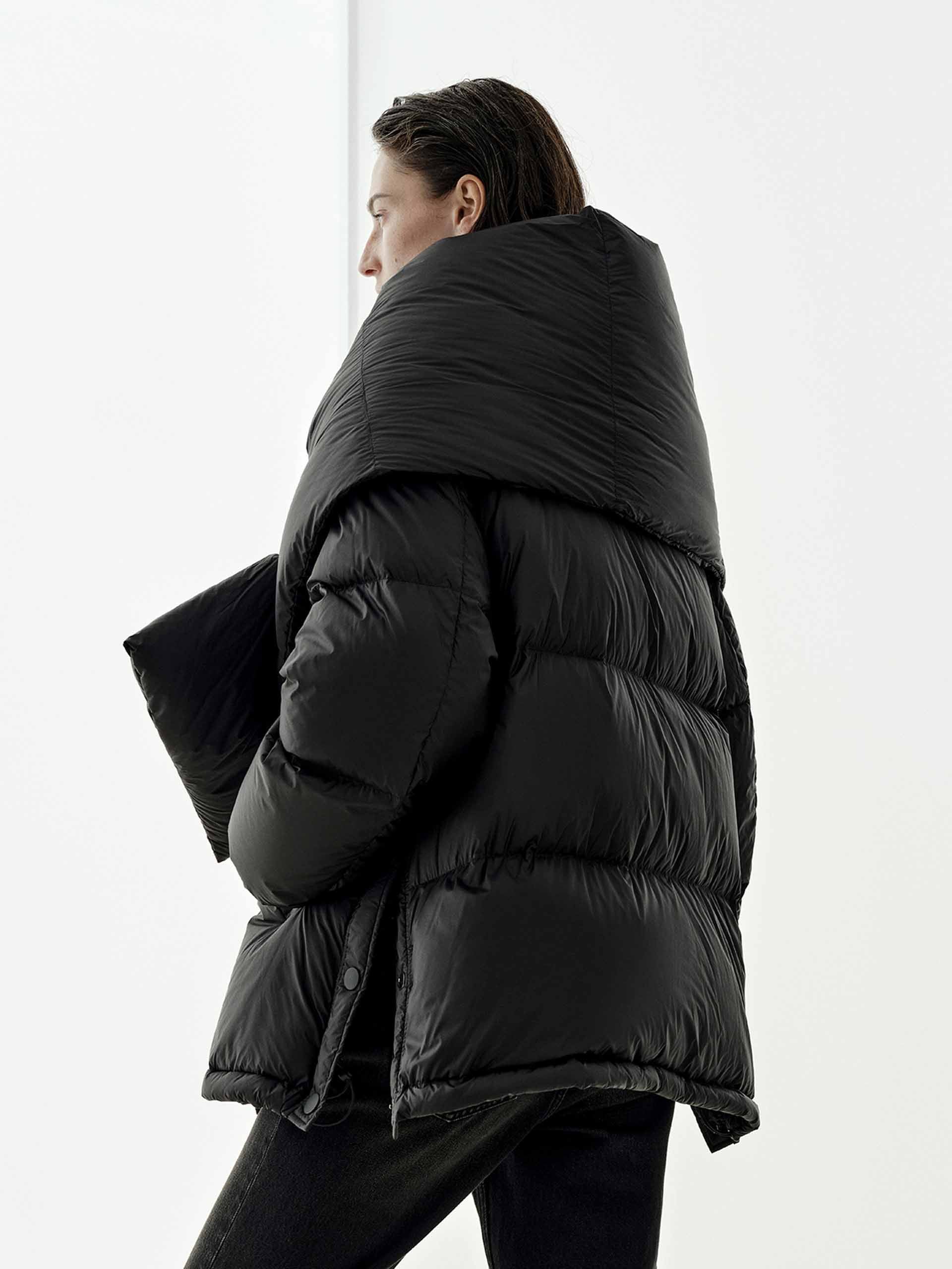 With Scraf Goose Down Jacket