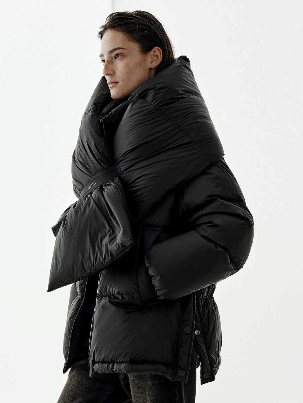 With Scraf Goose Down Jacket