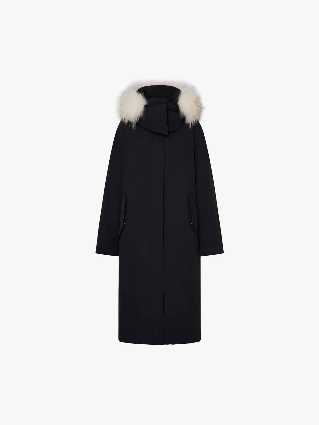 Fur Collar Long Down Coat