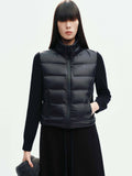 Paneled Wool Sleeves Down Jacket
