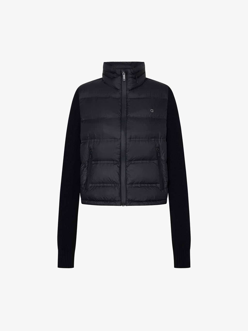 Paneled Wool Sleeves Down Jacket