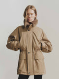 Drawstring Cotton Quilted Jacket