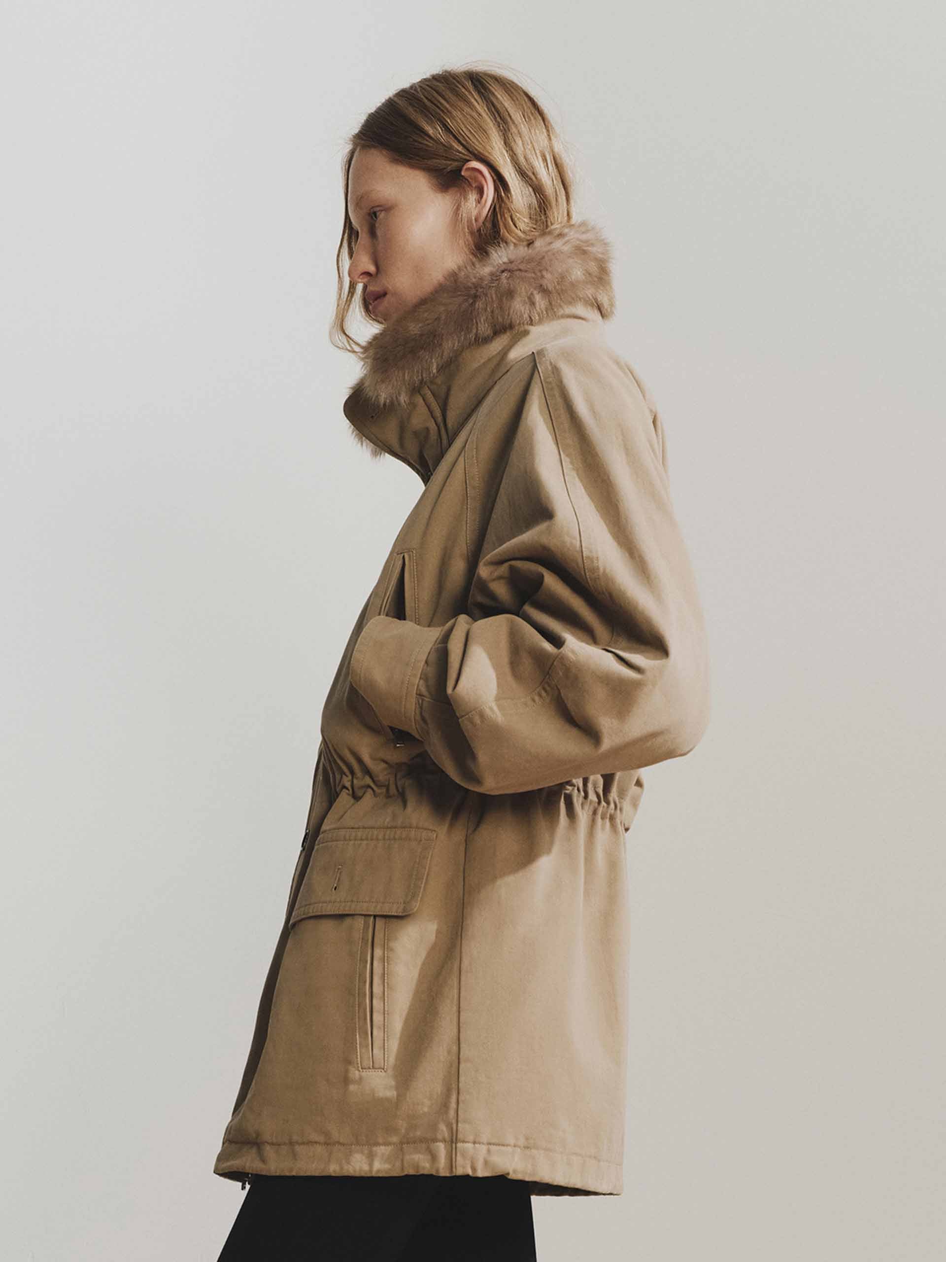 Drawstring Cotton Quilted Jacket