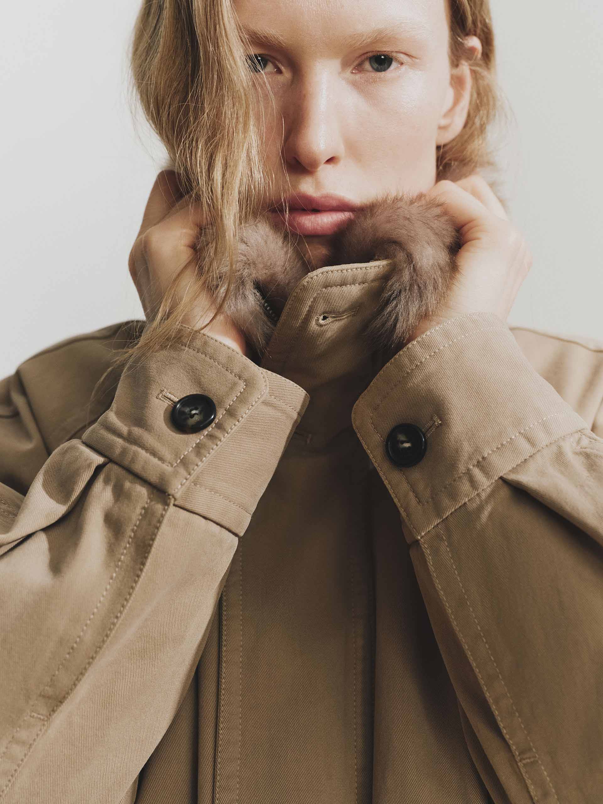 Drawstring Cotton Quilted Jacket