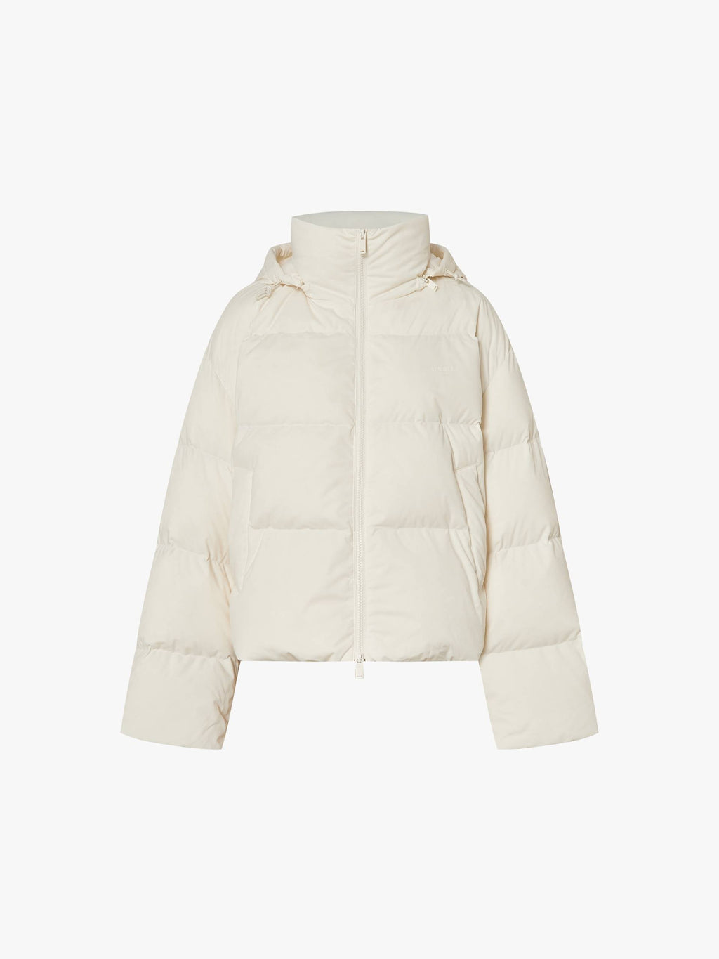 Cropped Hooded Down Jacket
