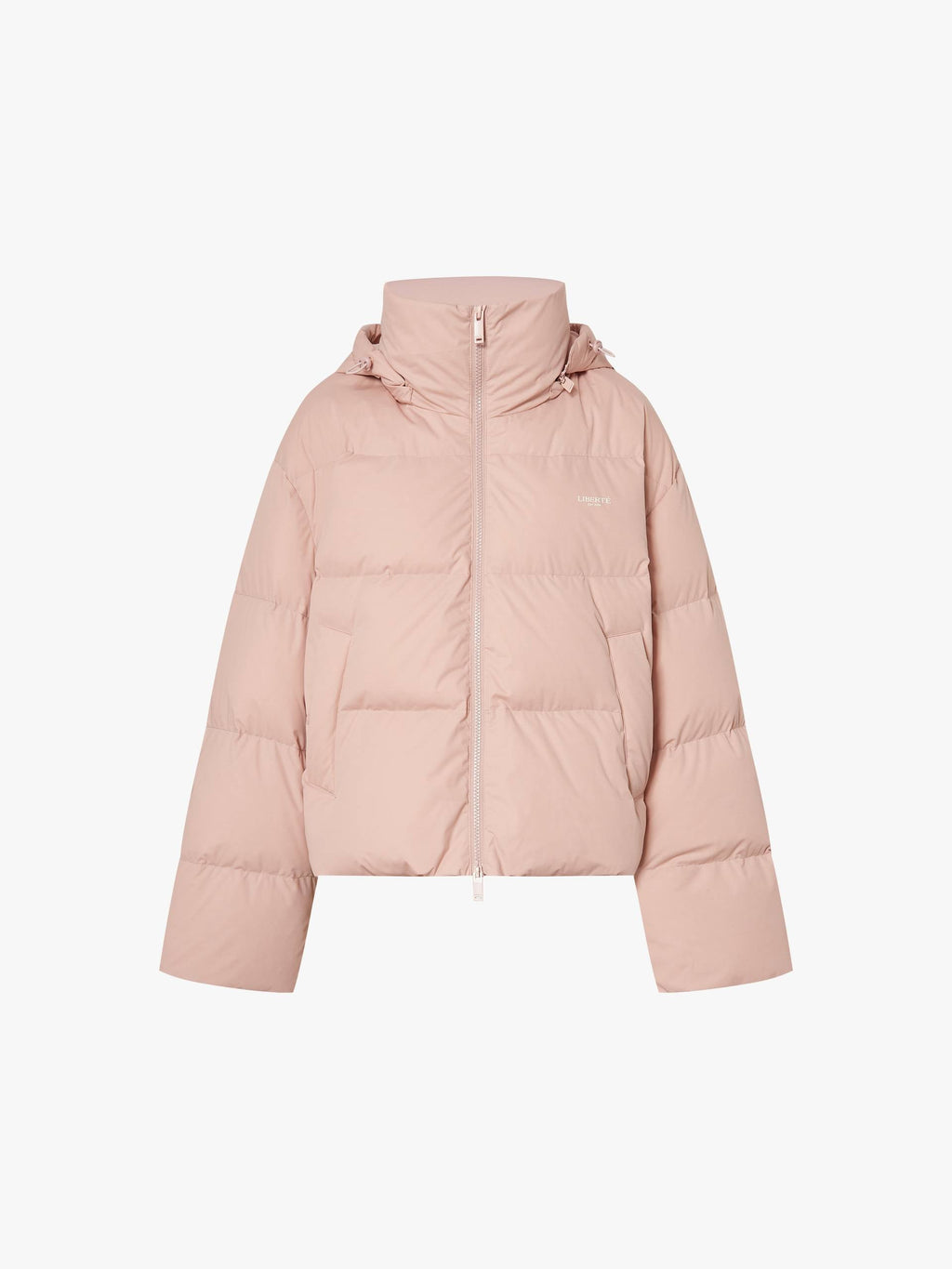 Cropped Hooded Down Jacket