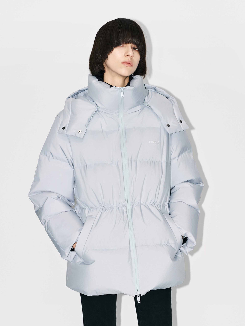 Hooded Zipper Down Jacket
