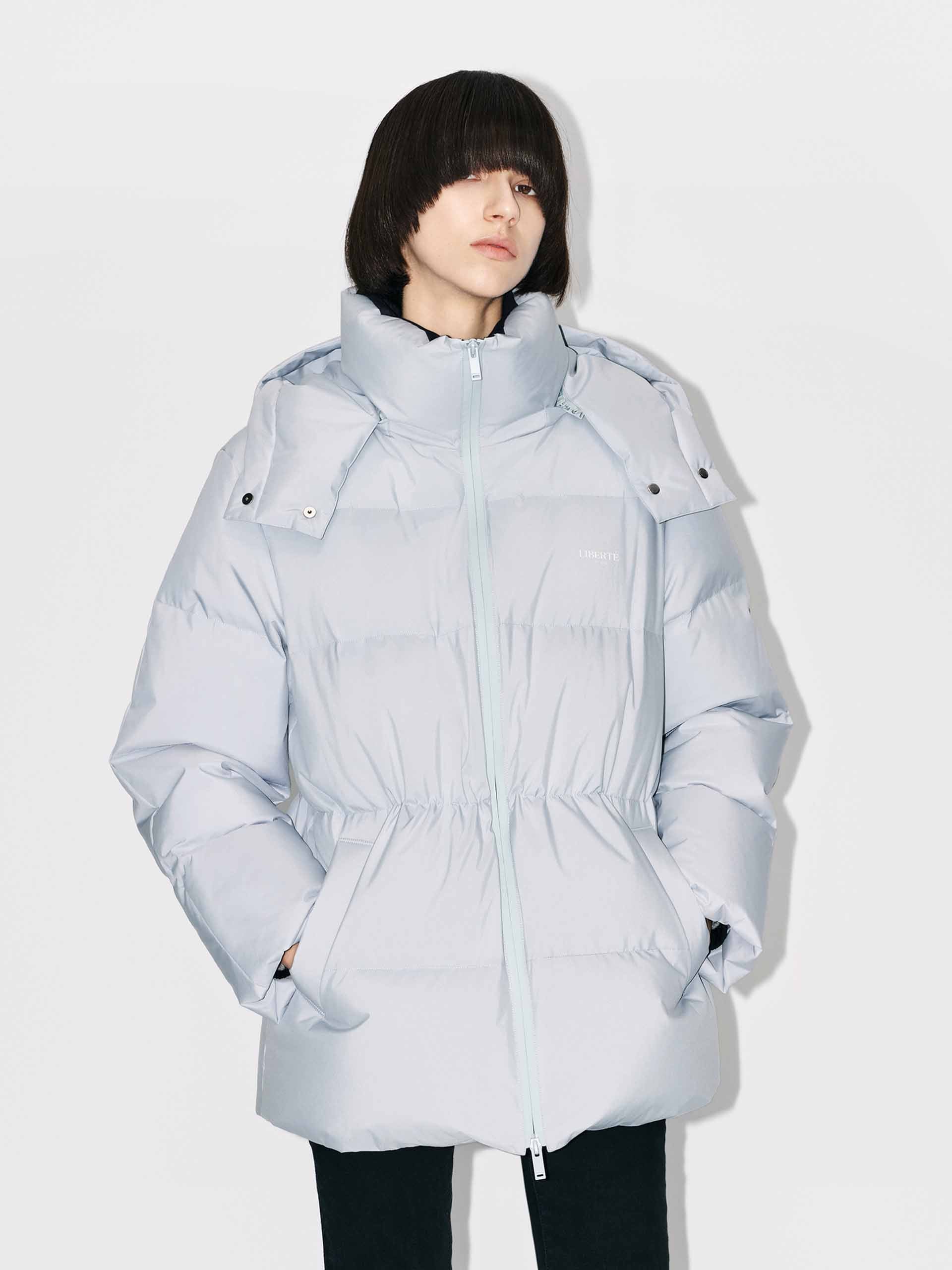 Hooded Zipper Down Jacket