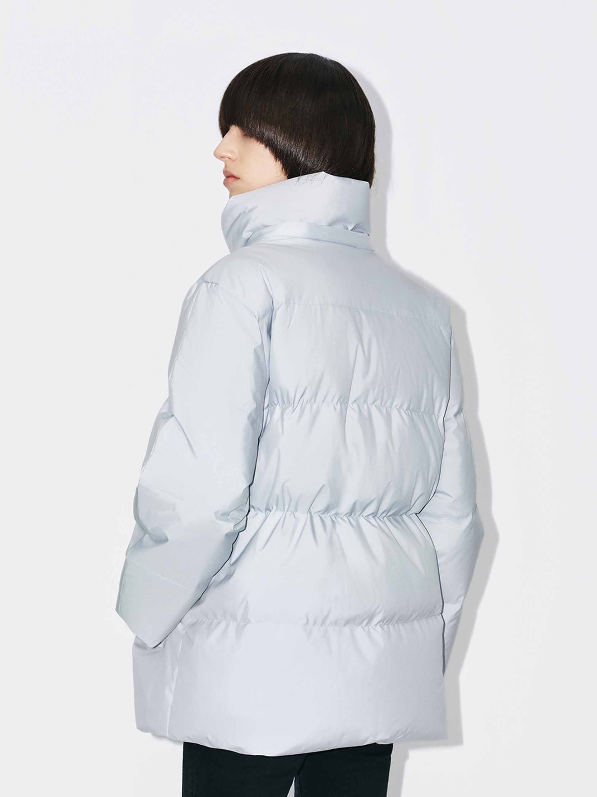 Hooded Zipper Down Jacket