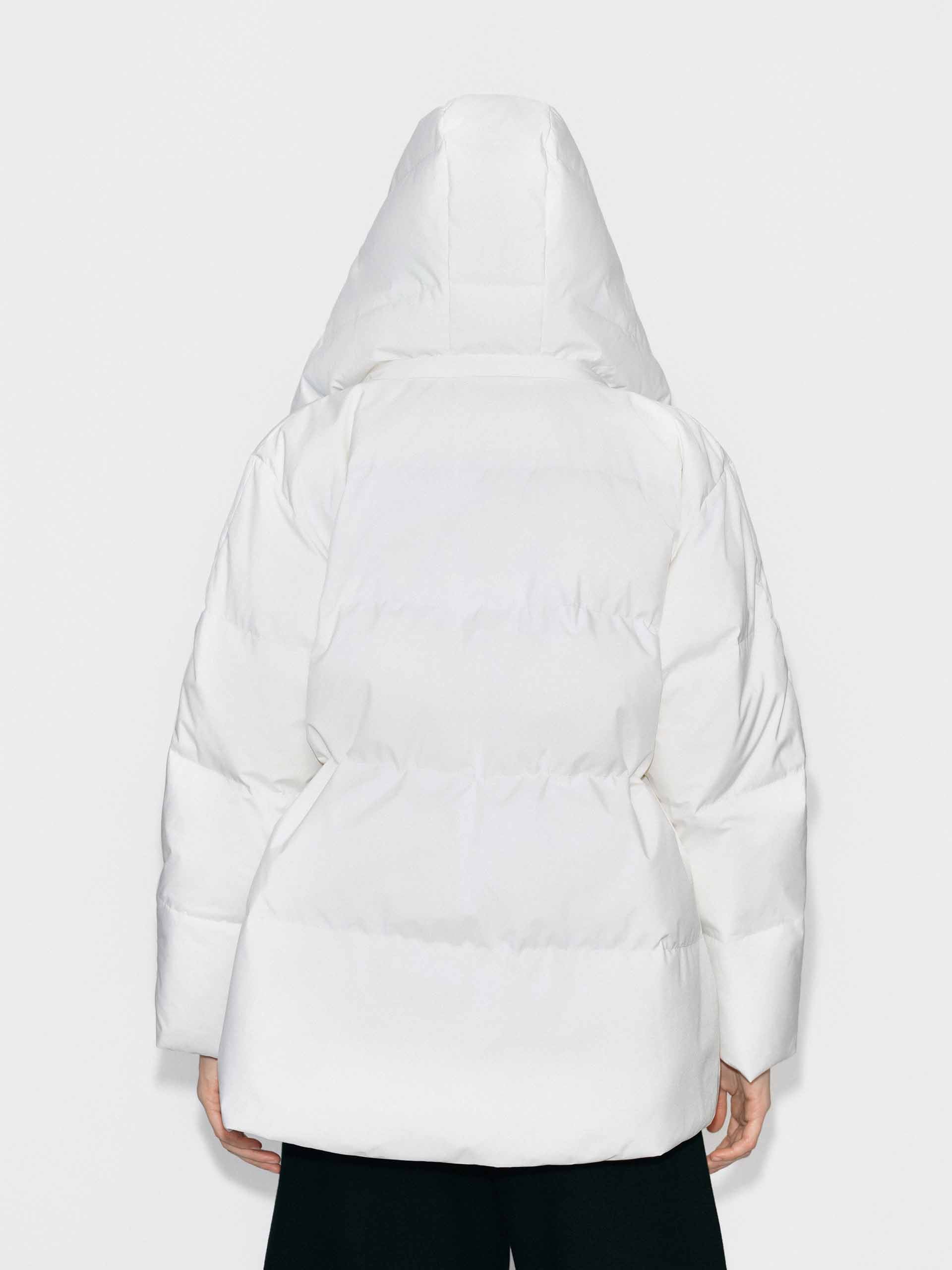 Hooded Zipper Down Jacket