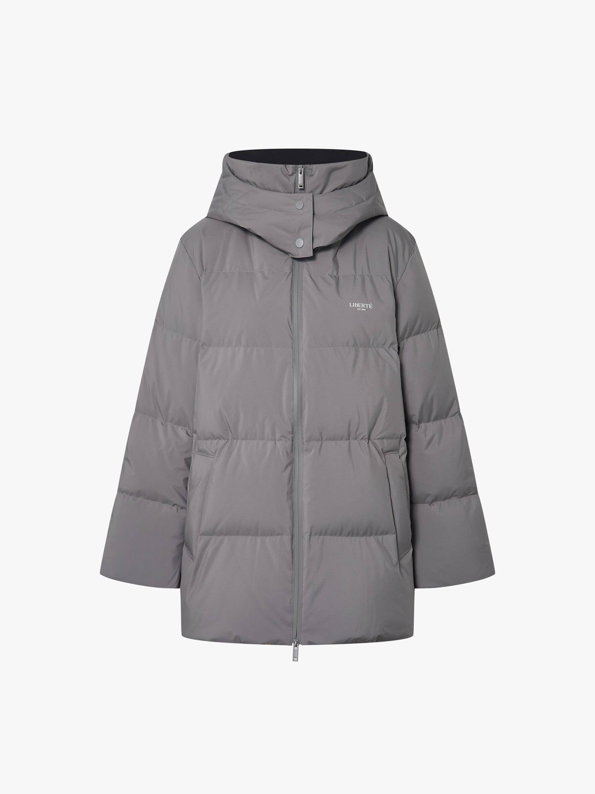 Hooded Zipper Down Jacket