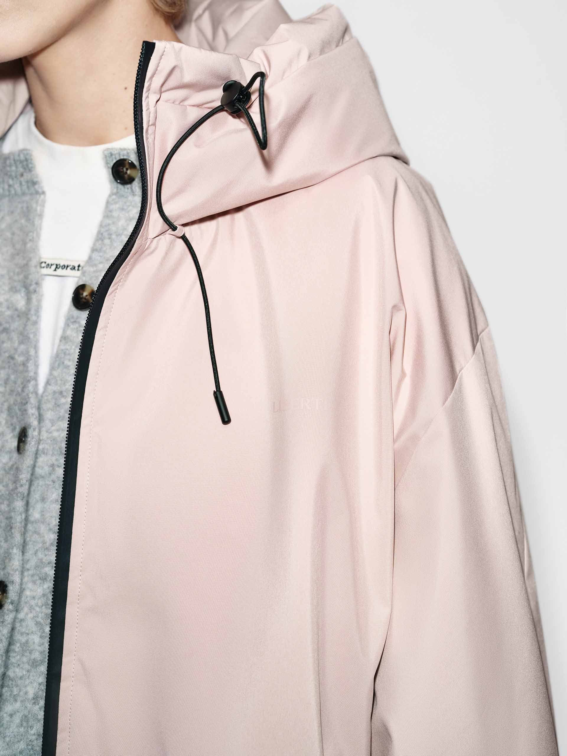 Drawstring Hooded Down Jacket